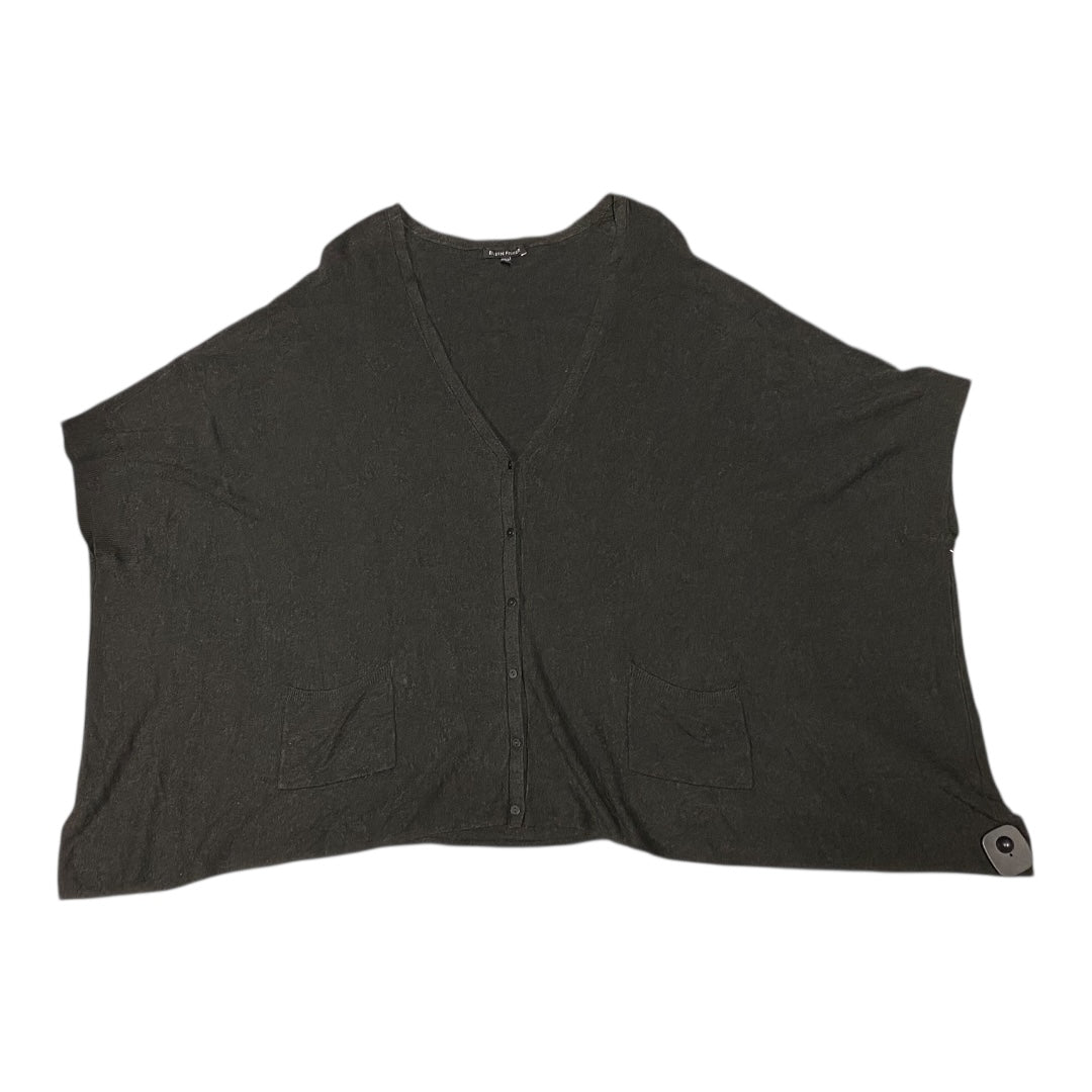 Sweater Cardigan Designer By Eileen Fisher In Grey, Size:L