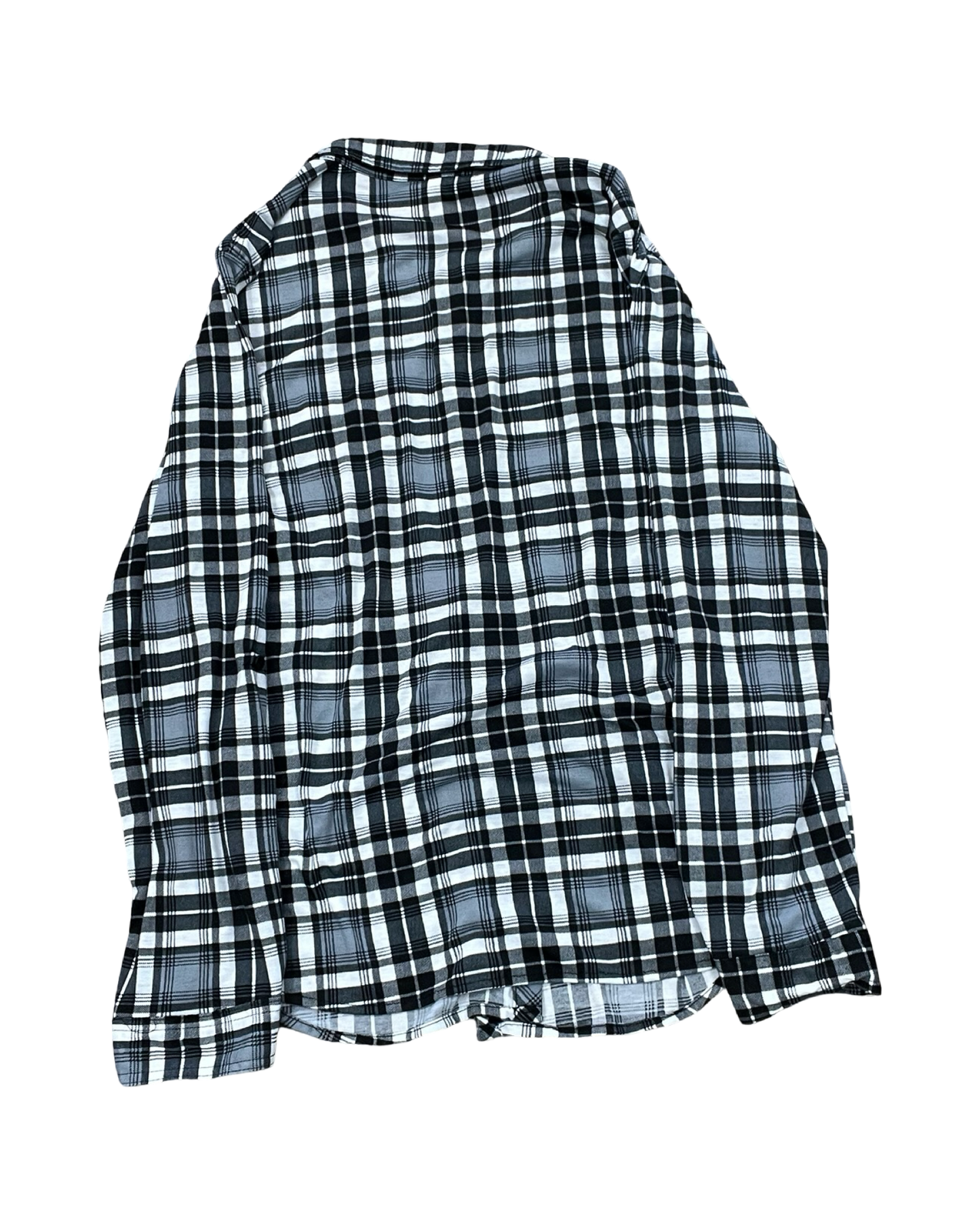 Blouse Ls By White Mark In Black & White, Size:Xl