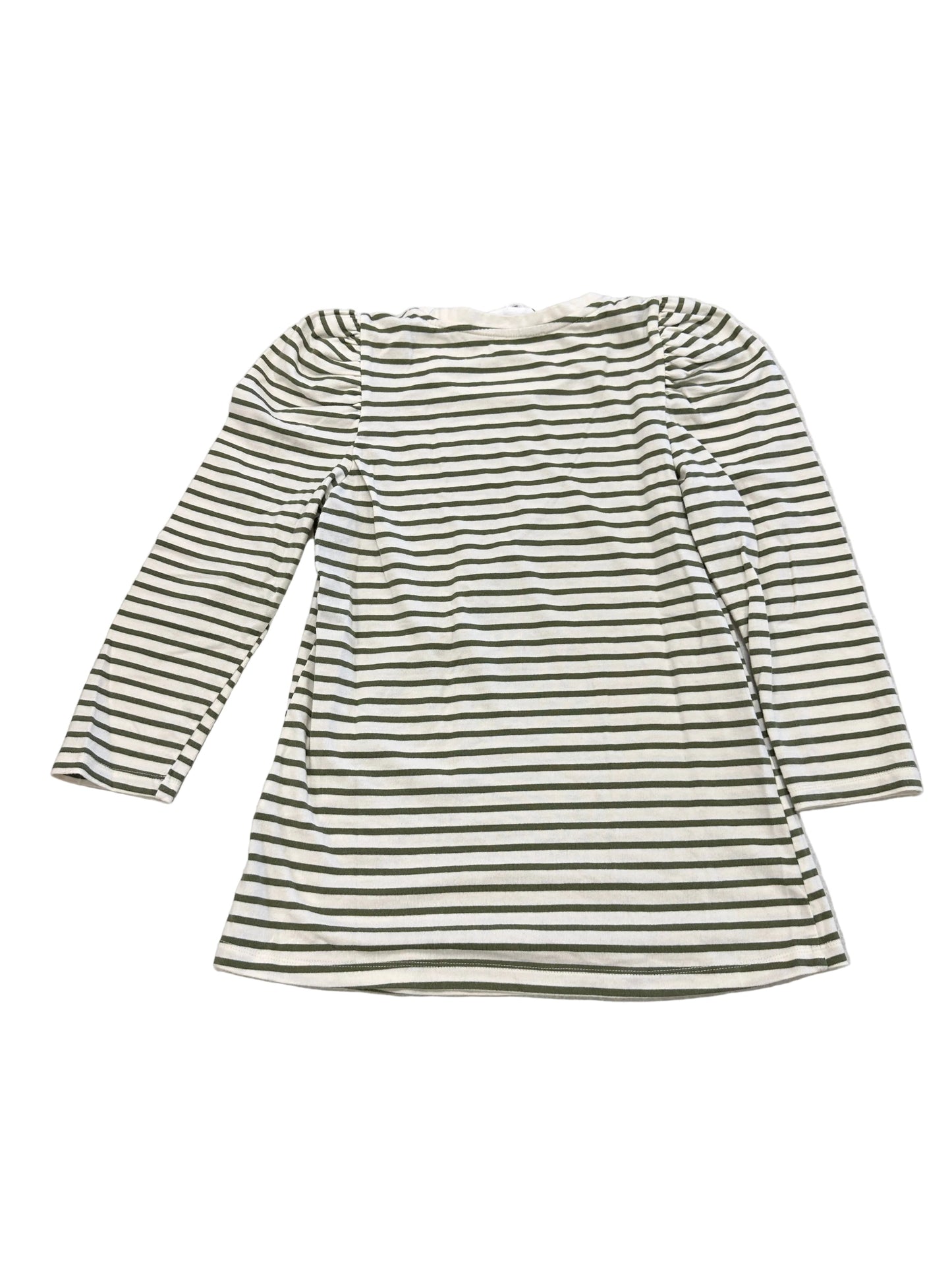 Top 3/4 Sleeve By Pomander Place In Green & White, Size:S