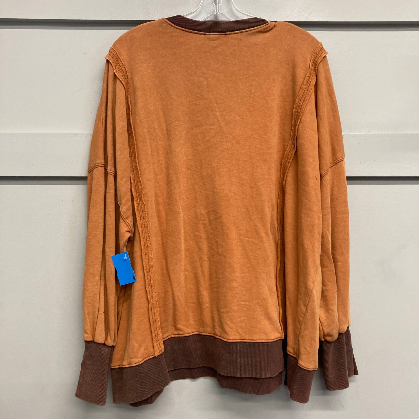 Top Ls By Easel In Brown & Orange, Size:1X