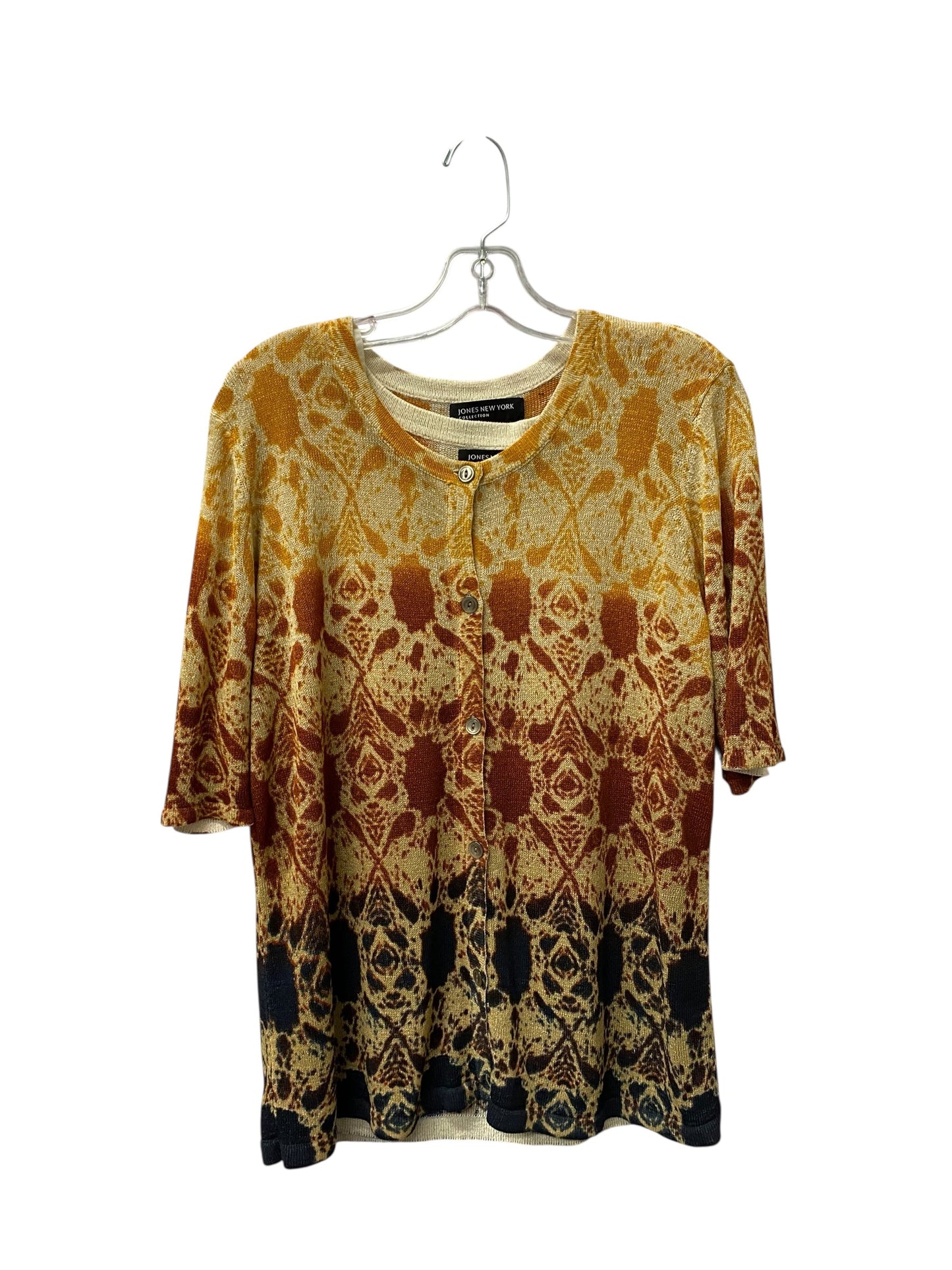 Sweater 2Pc By Jones New York In Orange, Size:Xl