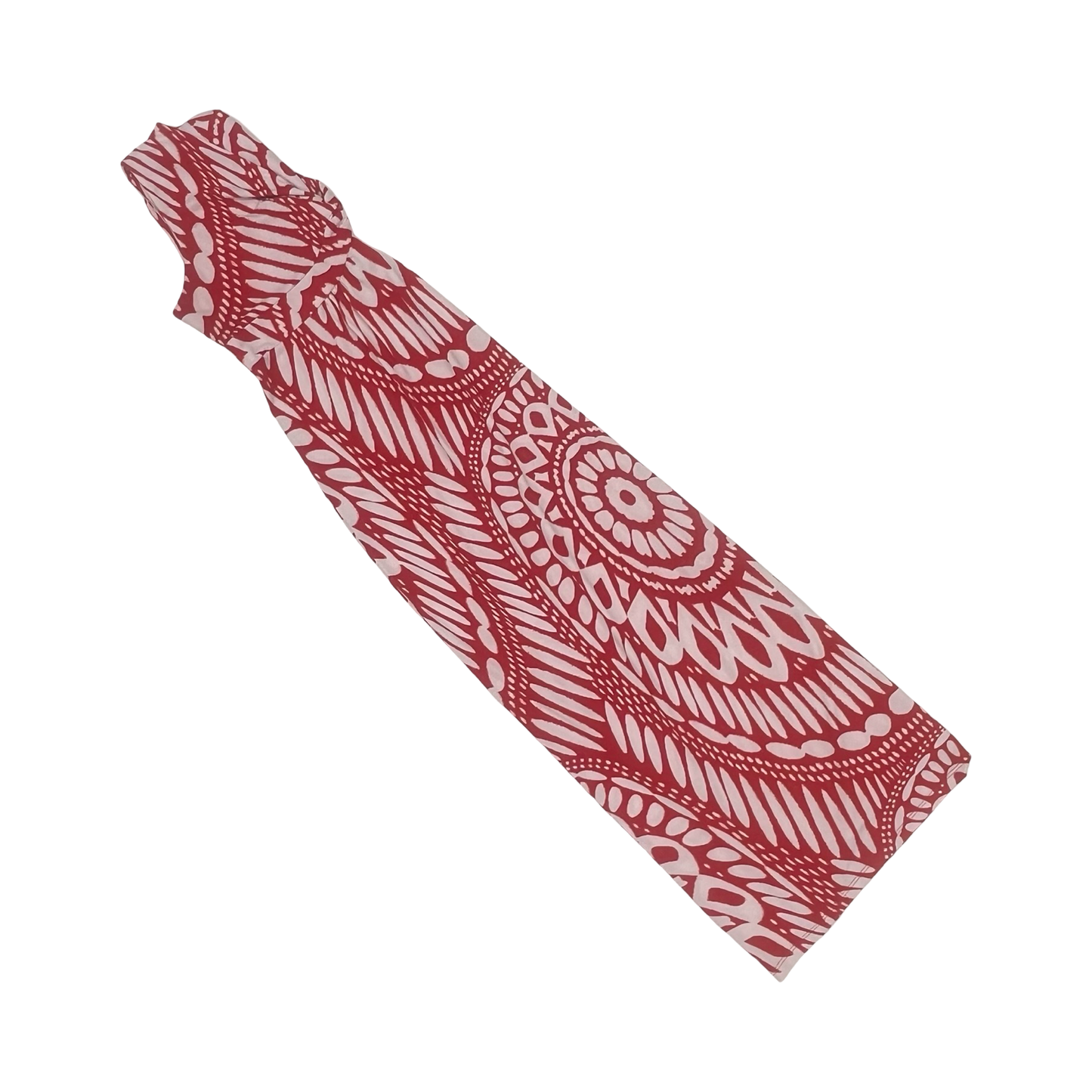 Dress Party Long By Chicos In Red & White, Size:L