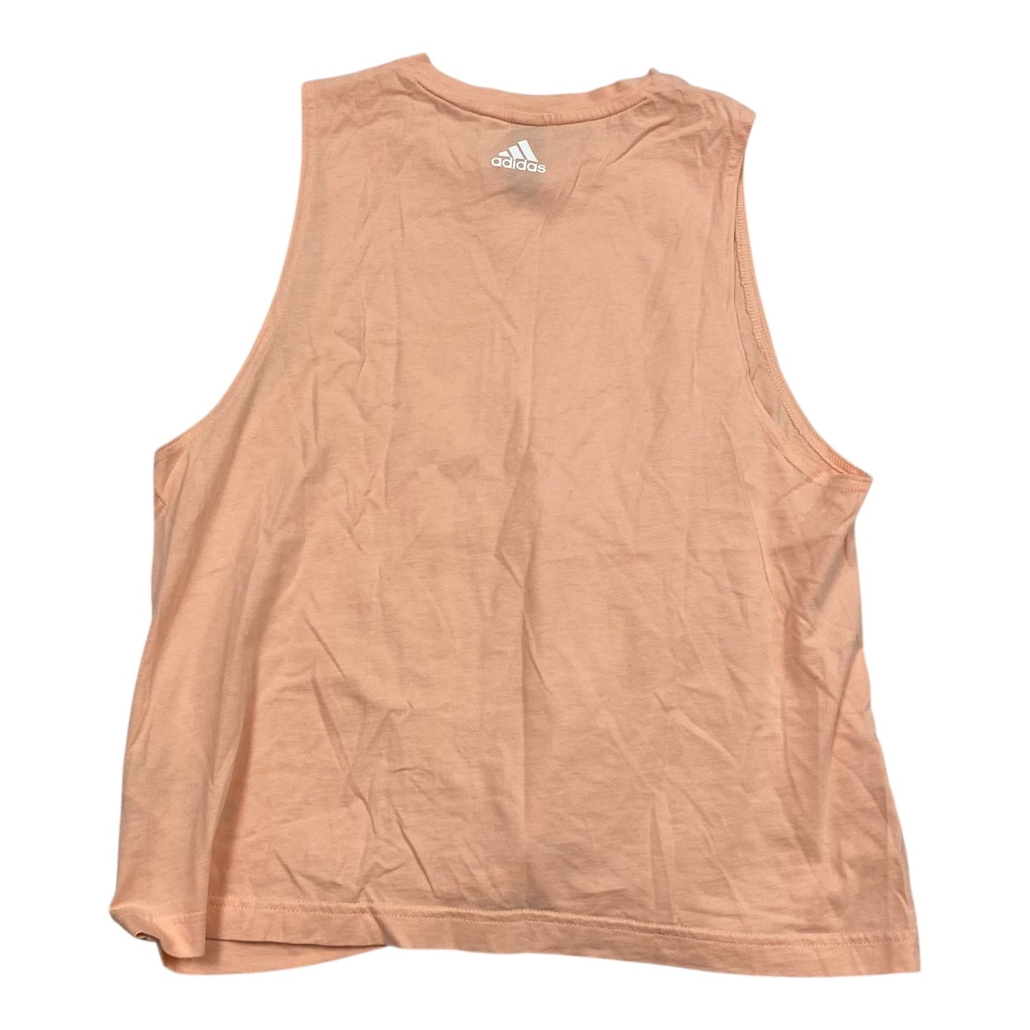 Athletic Tank Top By Adidas In Coral, Size:M