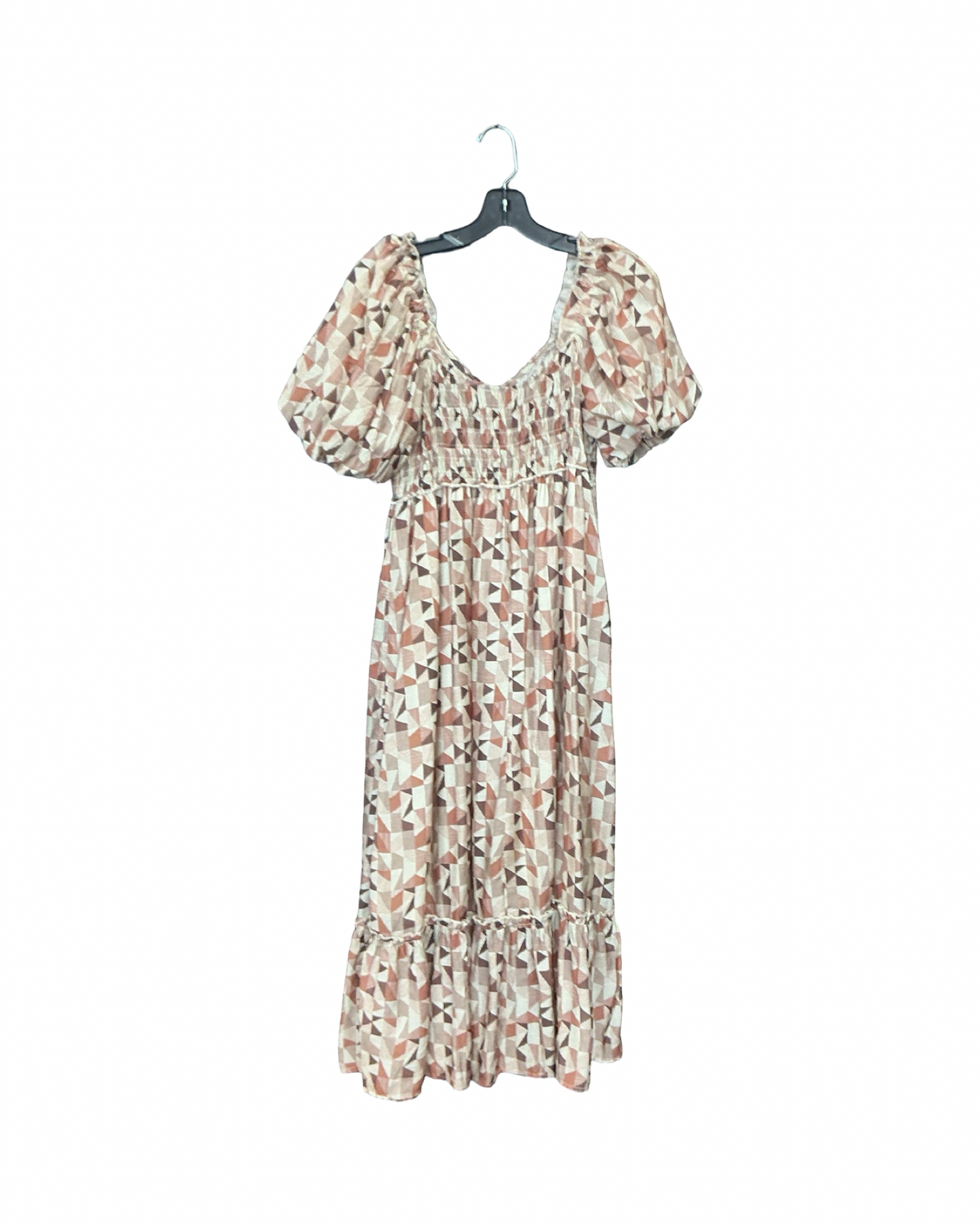 Dress Casual Maxi By Blu Pepper In Cream & Tan, Size:S