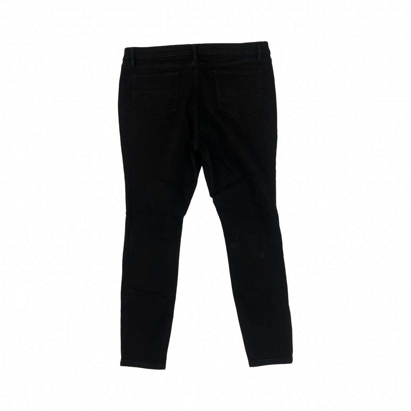 Jeans Skinny By New York And Co In Black Denim, Size:16