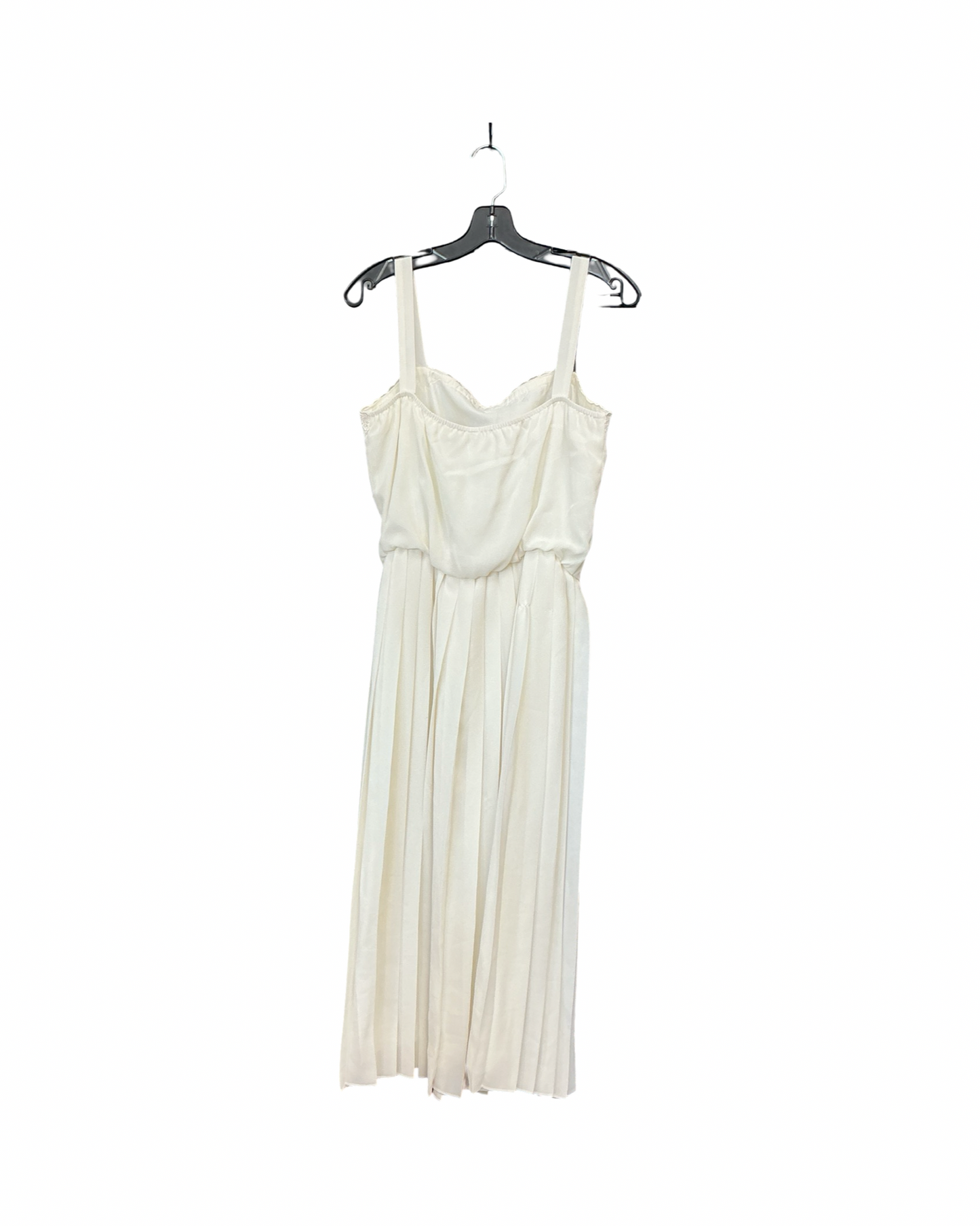 Dress Party Midi By Clothes Mentor In Cream, Size:L