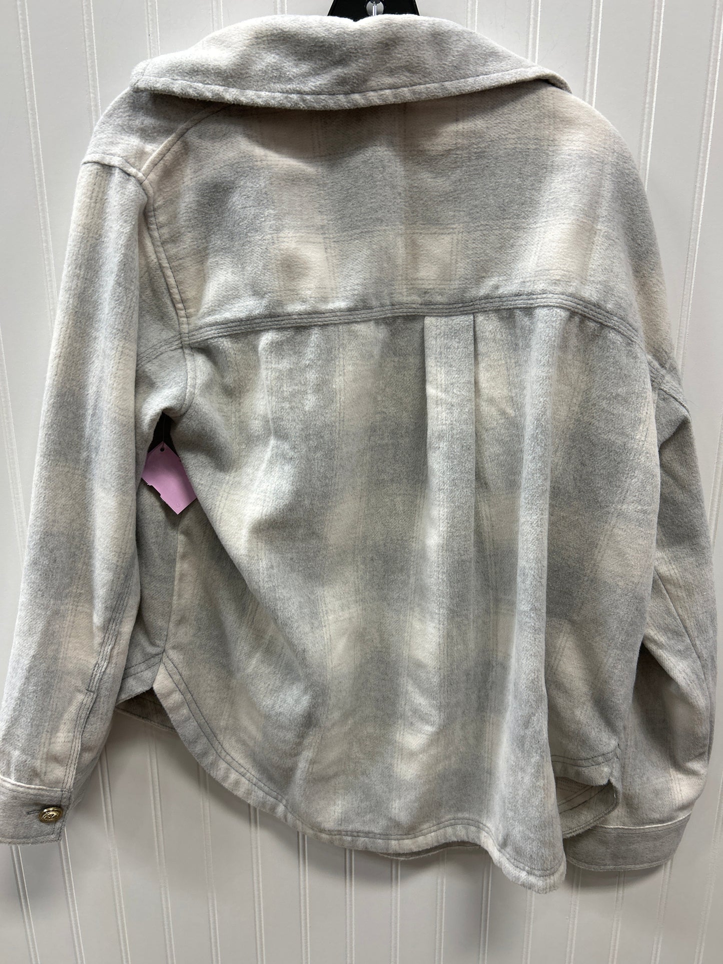 Jacket Fleece By American Eagle In Grey, Size:L