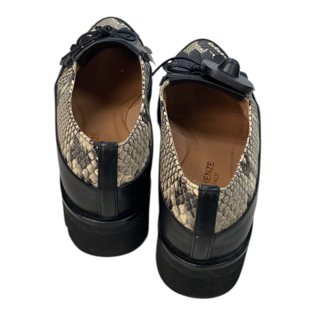 Shoes Flats By Cmc In Snakeskin Print, Size:5.5