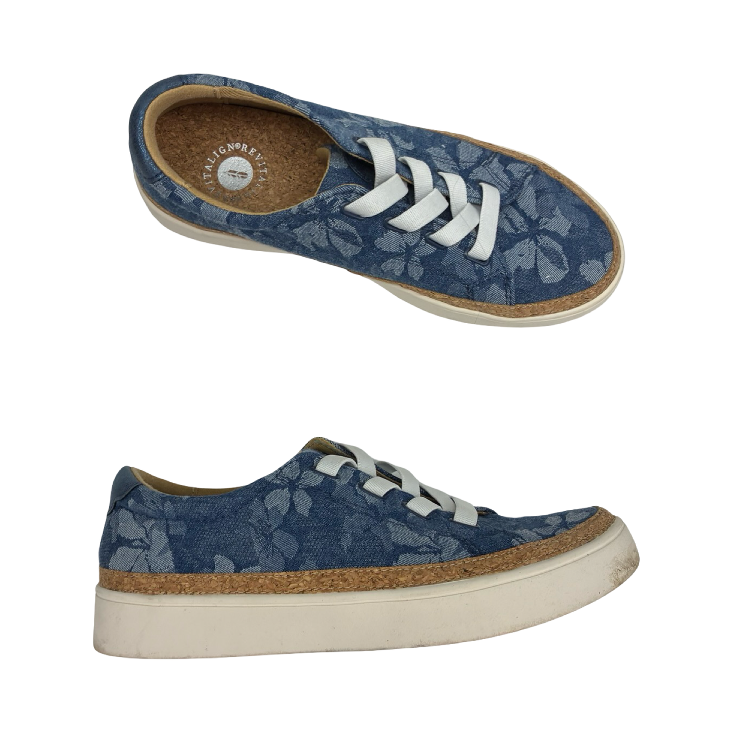 Shoes Sneakers By Clothes Mentor In Blue, Size:7.5