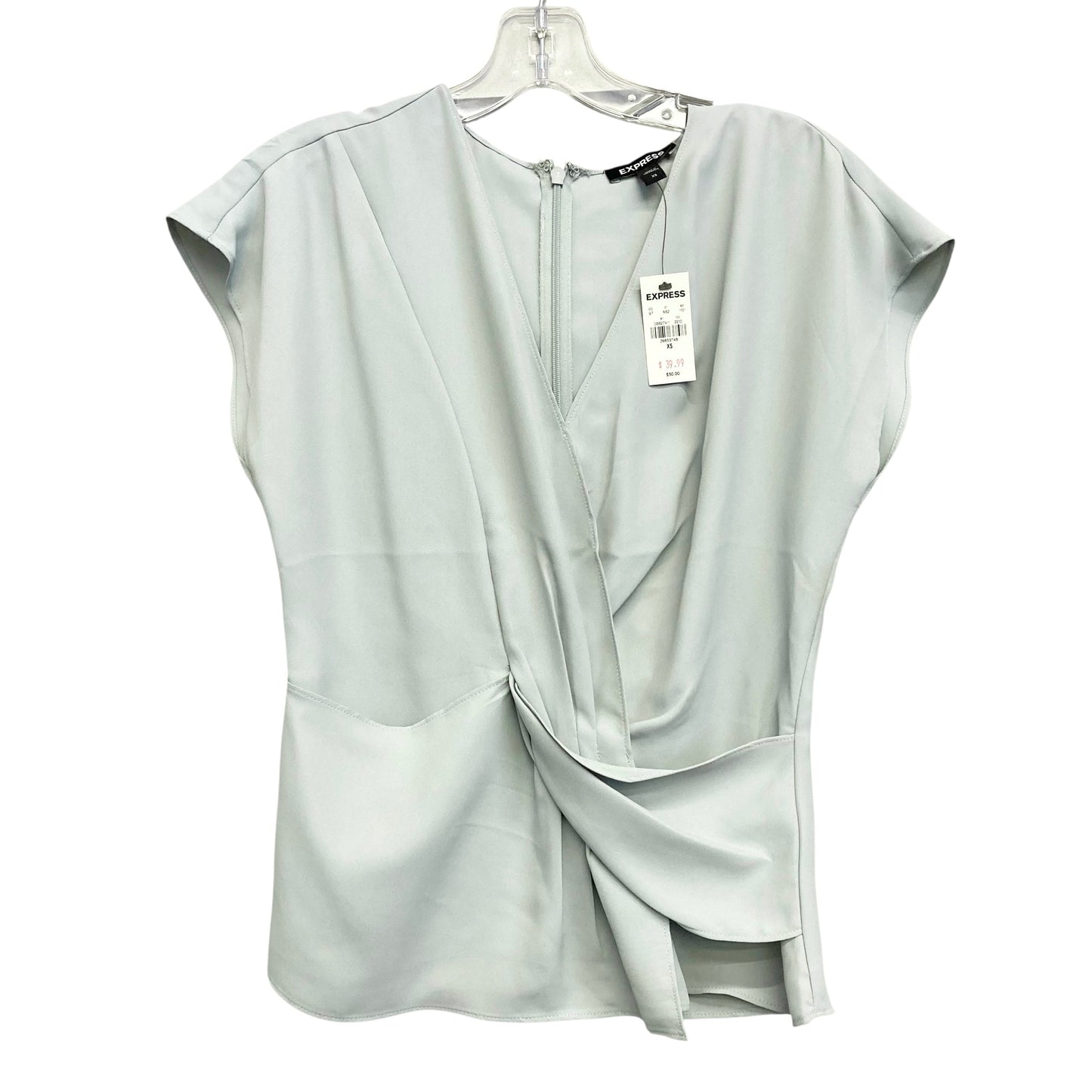 Top Sleeveless By Express In Green, Size:Xs