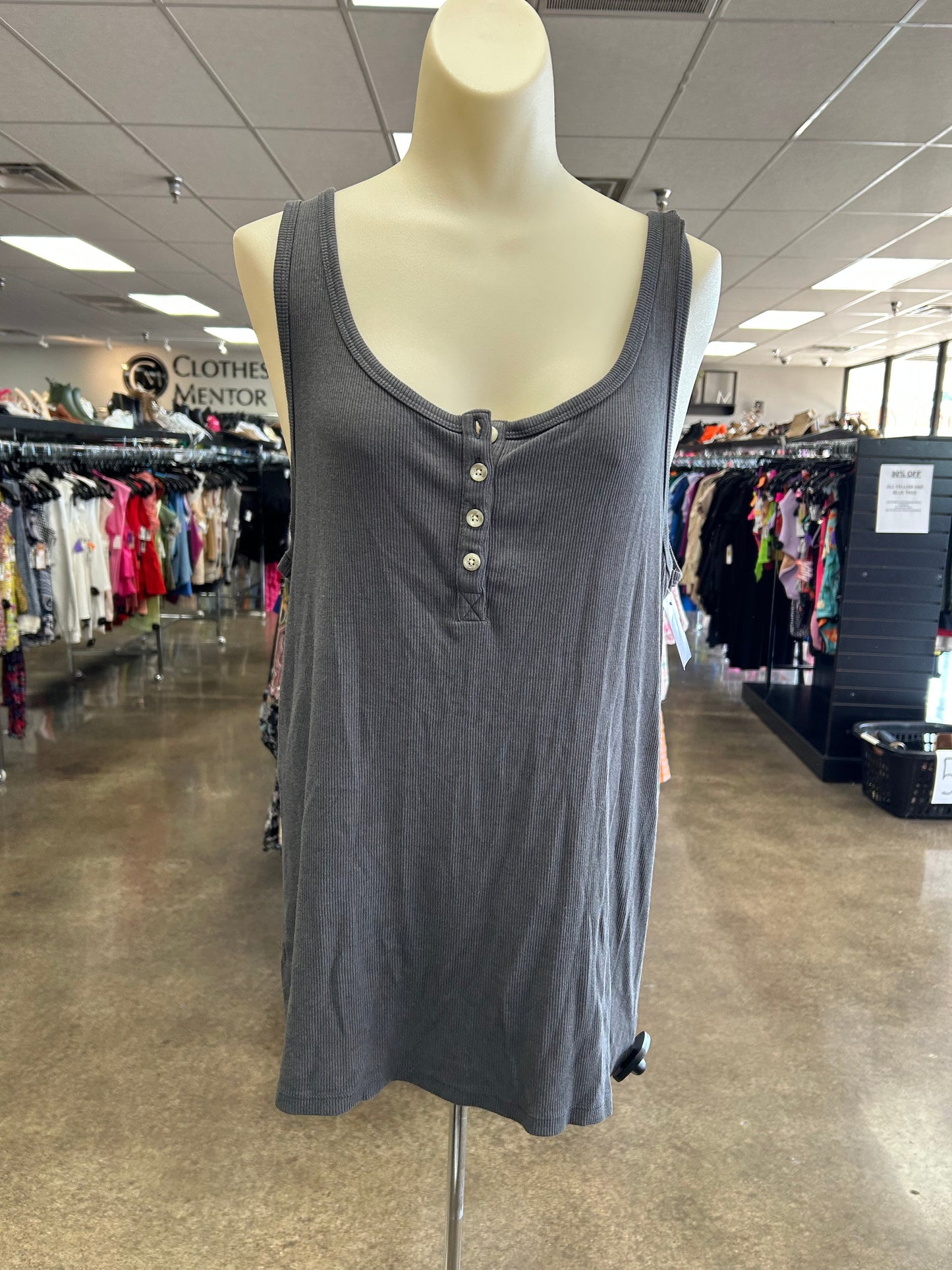 Tank Top By American Eagle In Grey, Size:Xxl