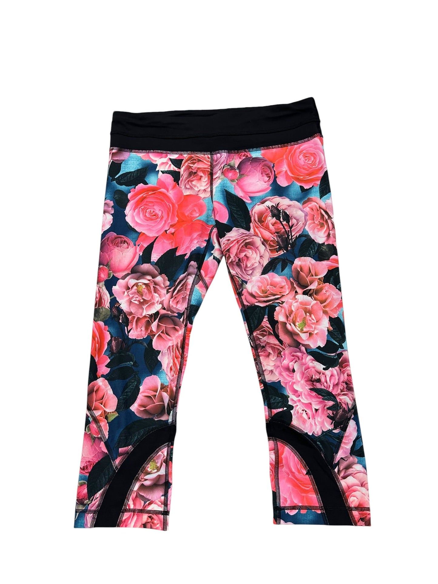Athletic Leggings By Lululemon In Floral Print, Size:8