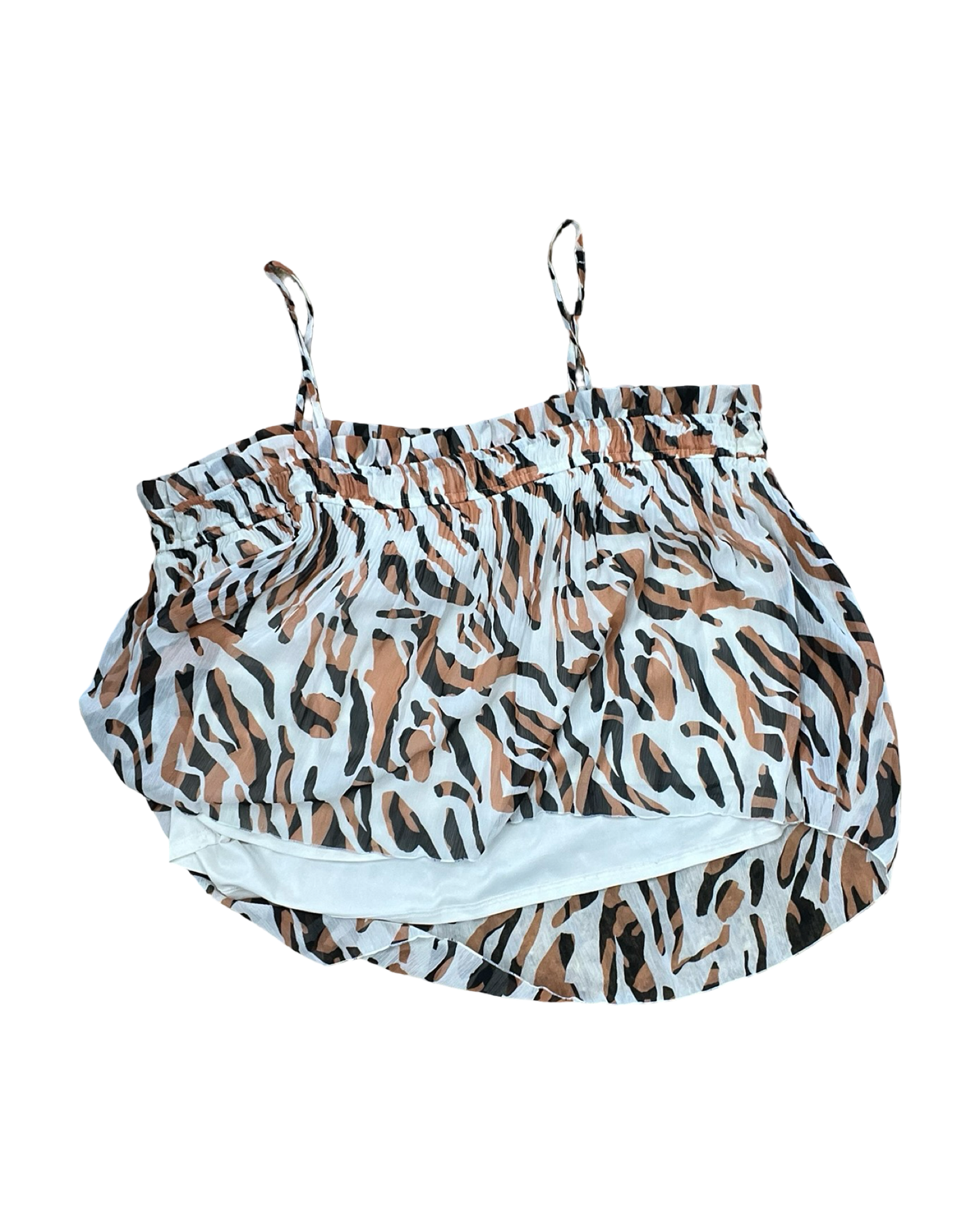 Top Sleeveless By Nine West In Animal Print, Size:Xl