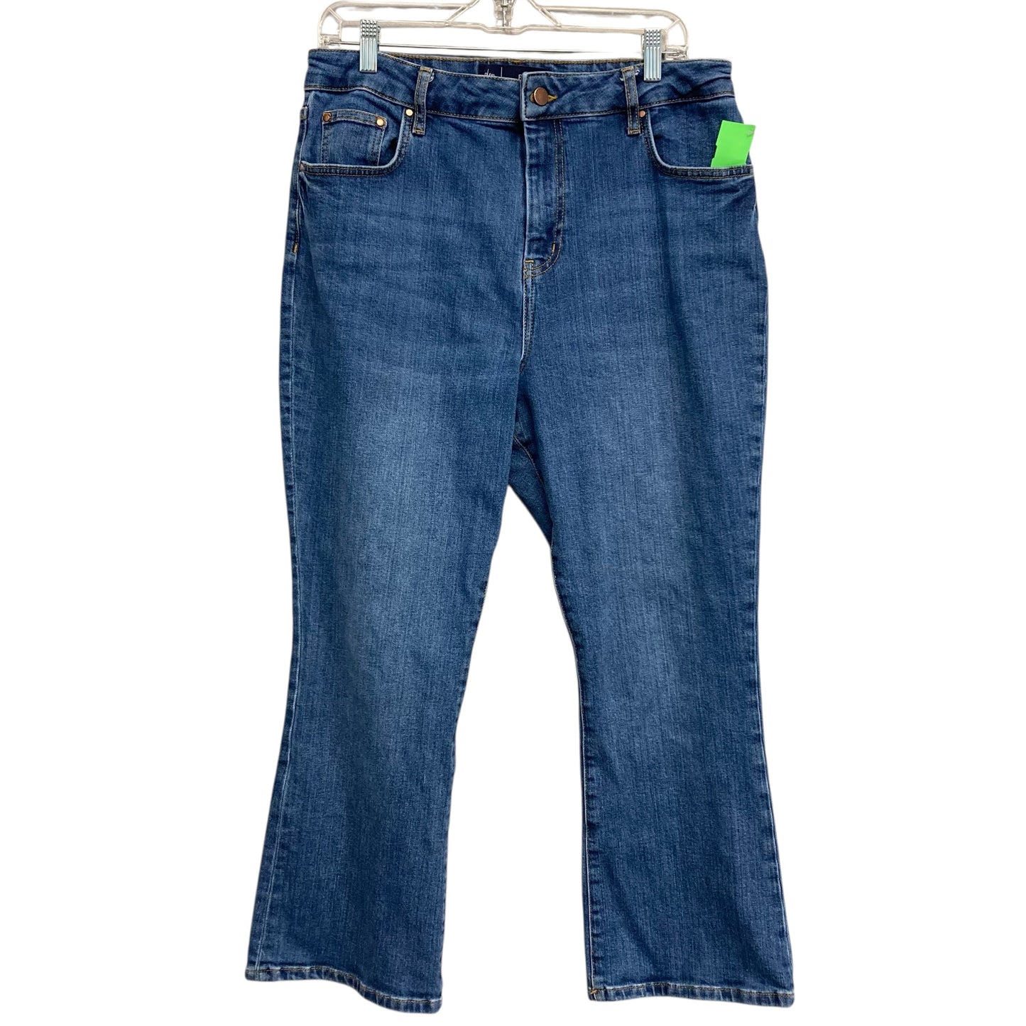 Jeans Flared By Boden In Blue Denim, Size:12