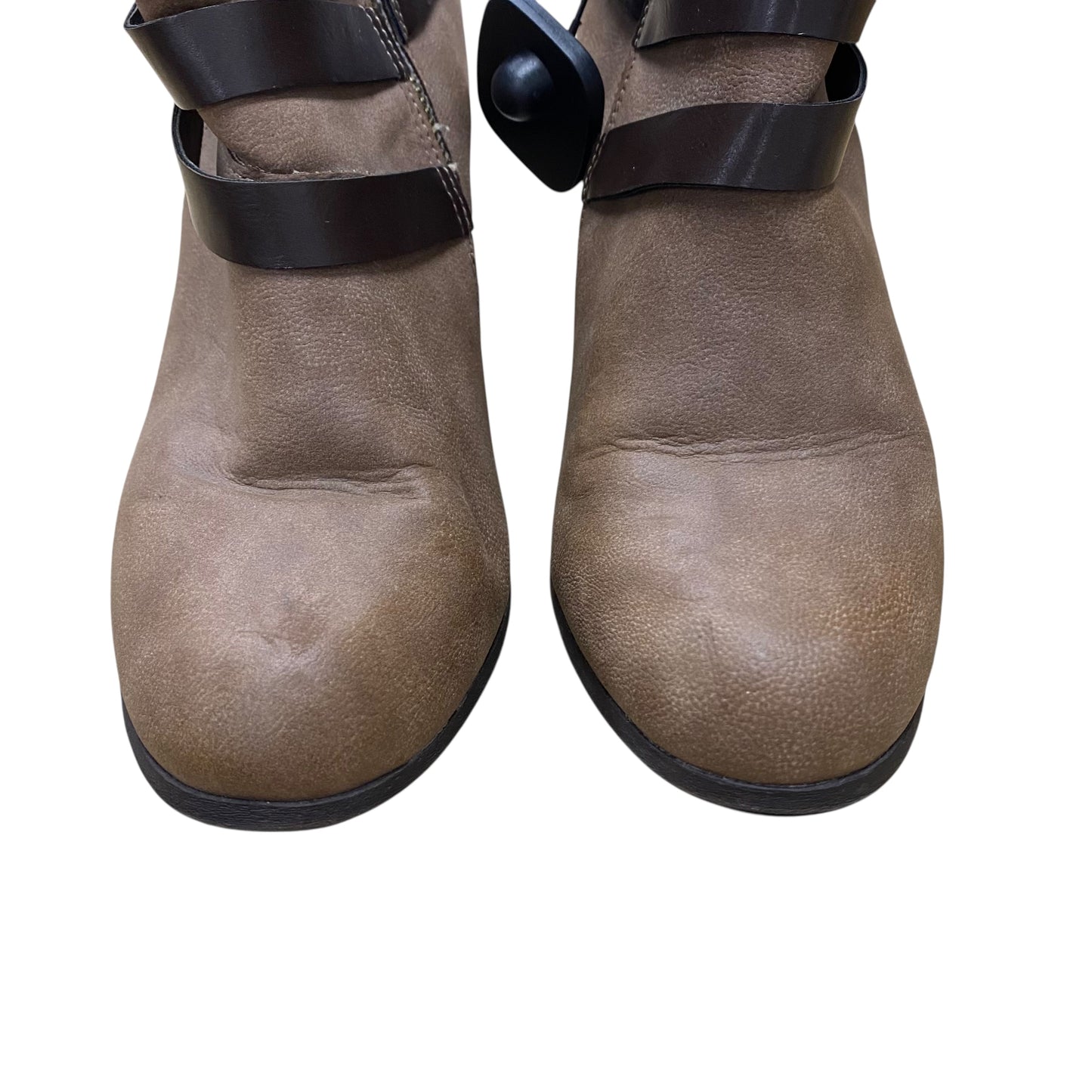 Boots Ankle Heels By Madden Girl In Brown, Size:10