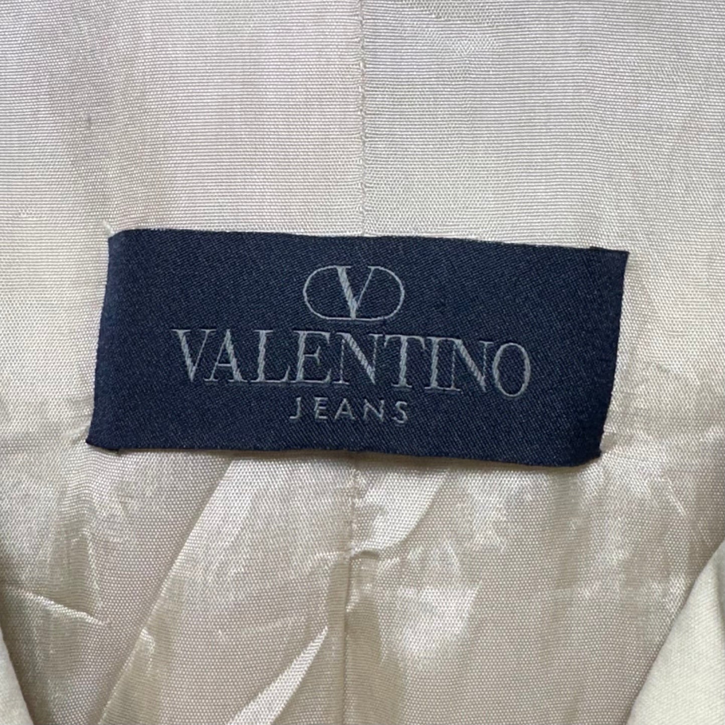Jacket By Valentino Jeans In Cream, Size: L