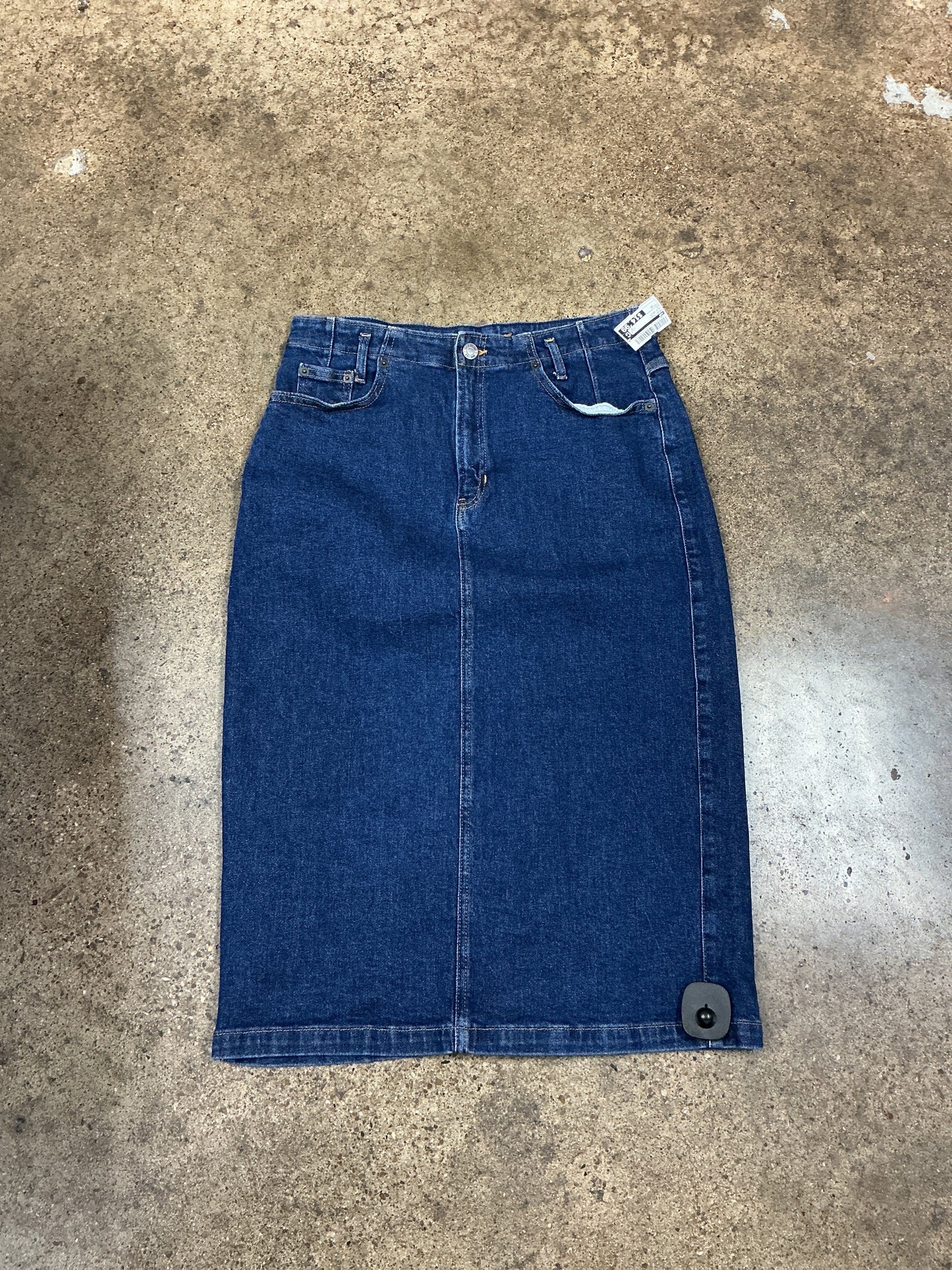 Skirt Midi By Gap In Blue Denim, Size:10