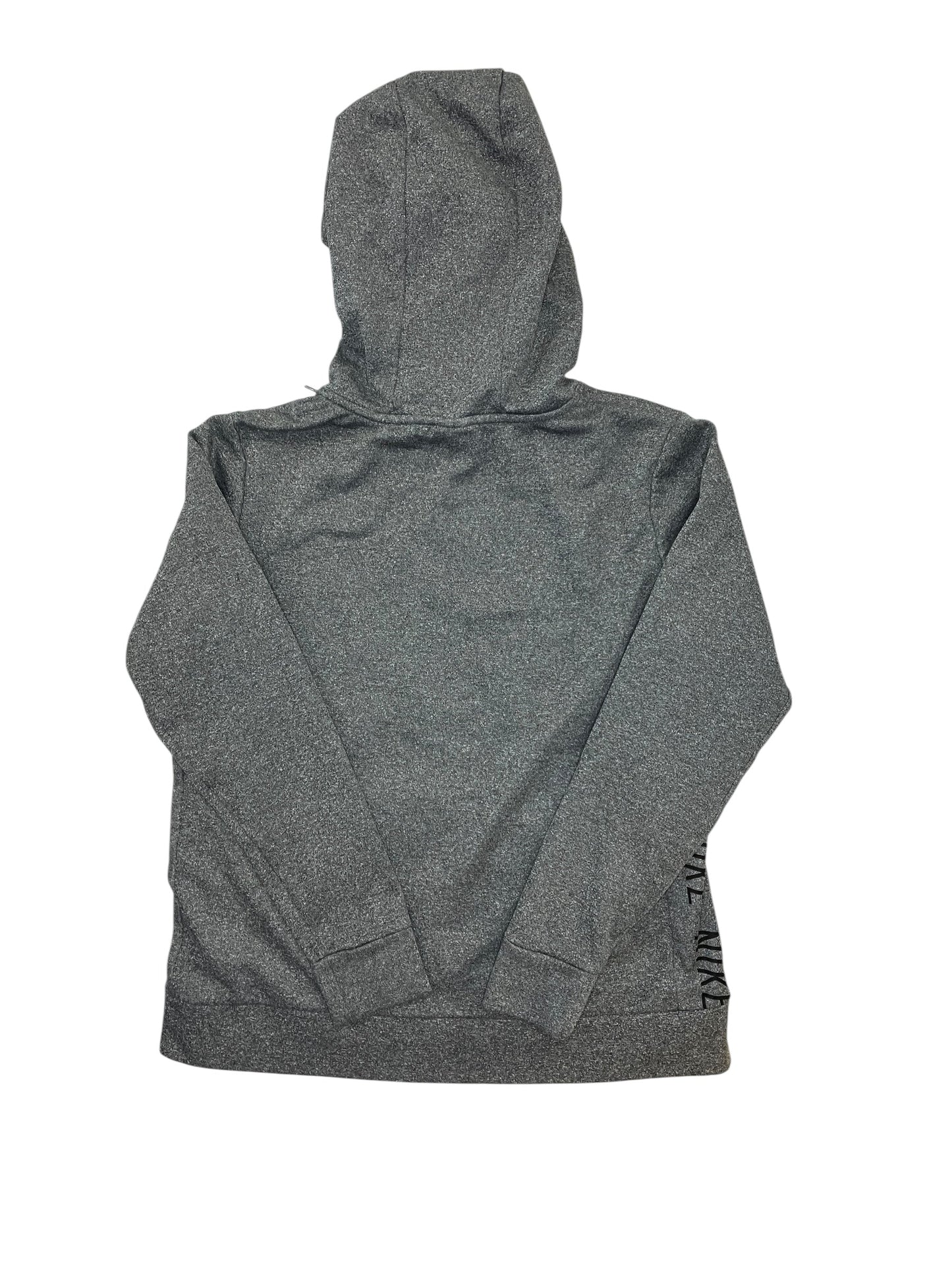 Athletic Sweatshirt Hoodie By Nike Apparel In Grey, Size:M