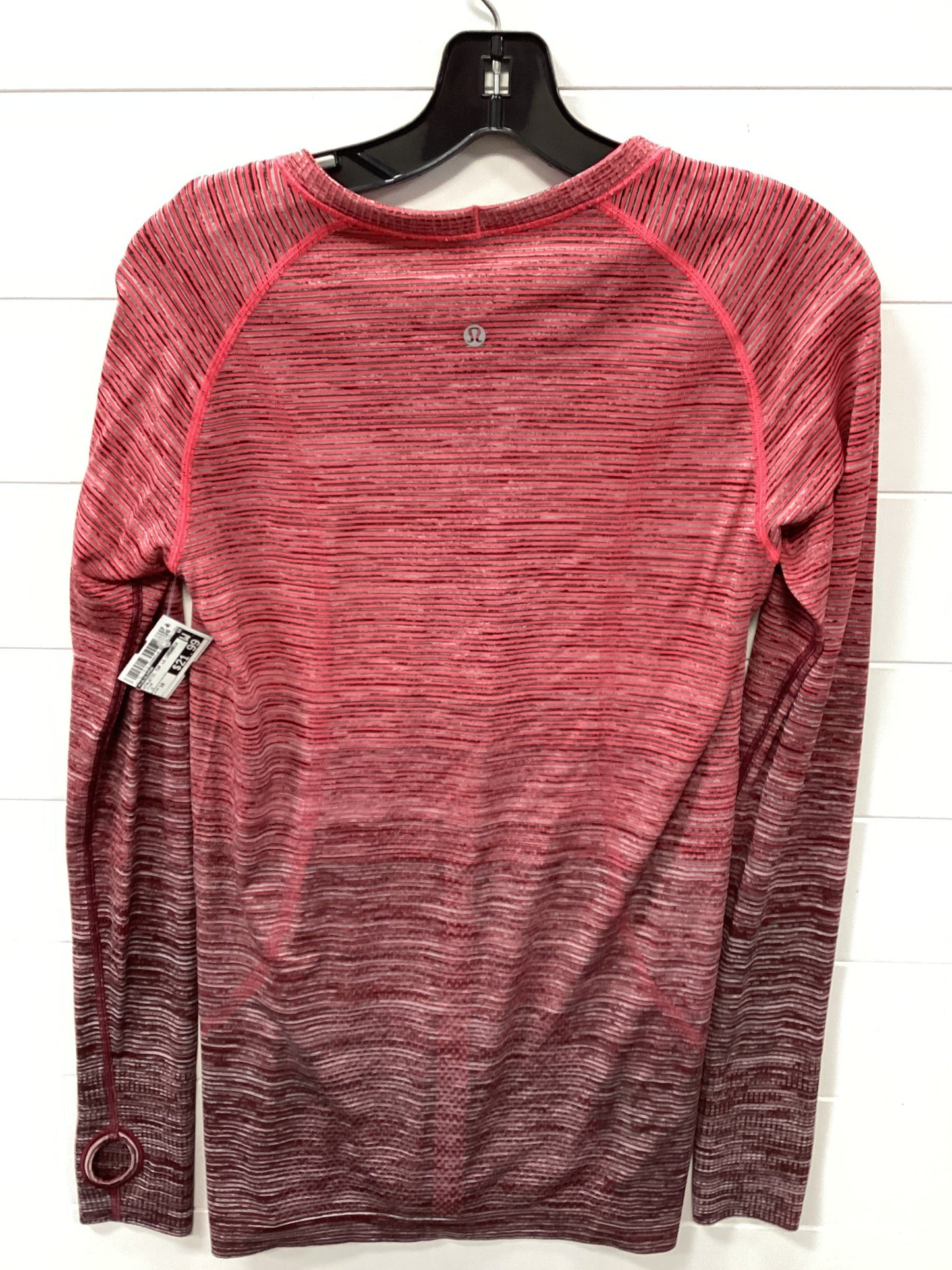 Athletic Top Ls Crewneck By Lululemon In Pink, Size:10