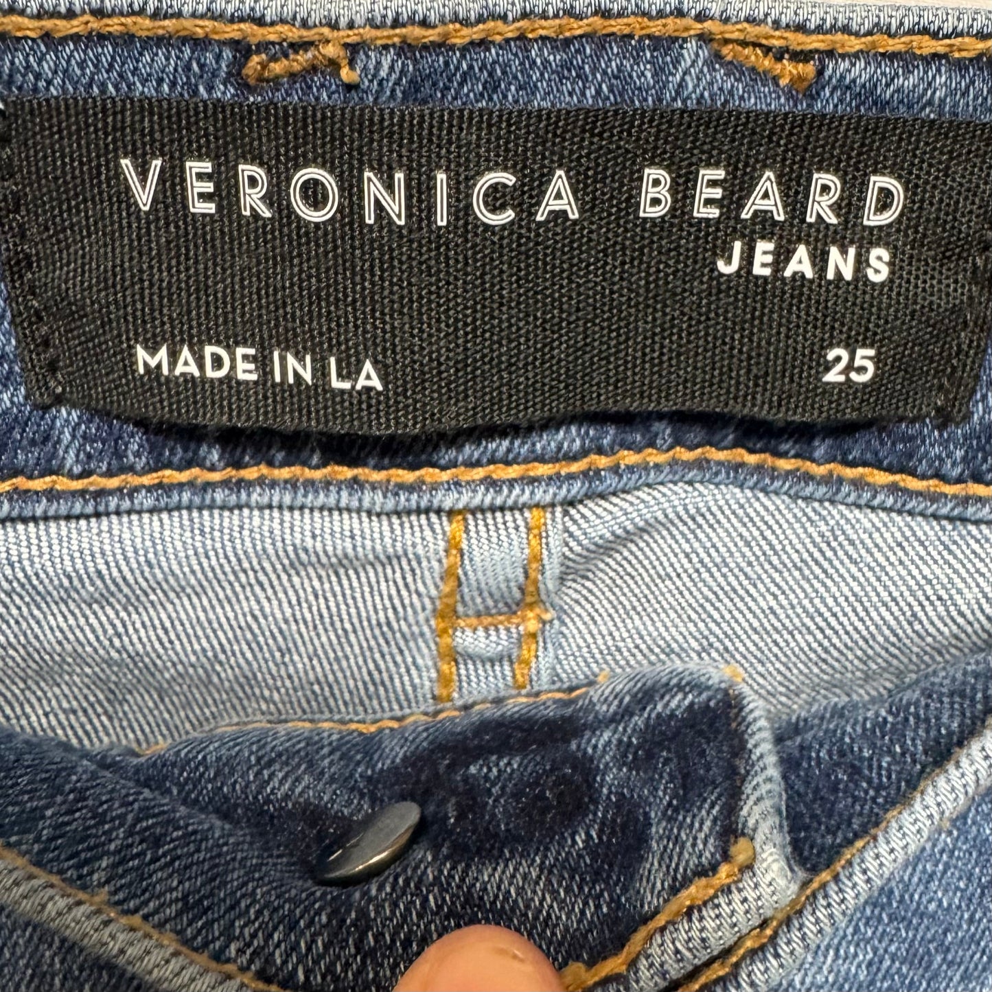 Ryleigh High Rise With Front Yoke Jeans By Veronica Beard In Blue Denim, Size: 0