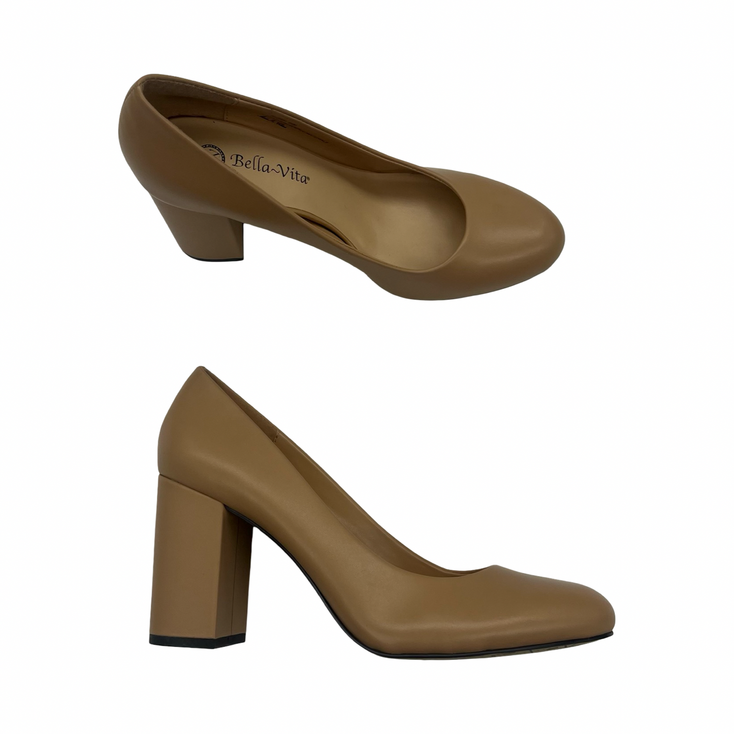 Shoes Heels Block By Clothes Mentor In Tan, Size:9.5