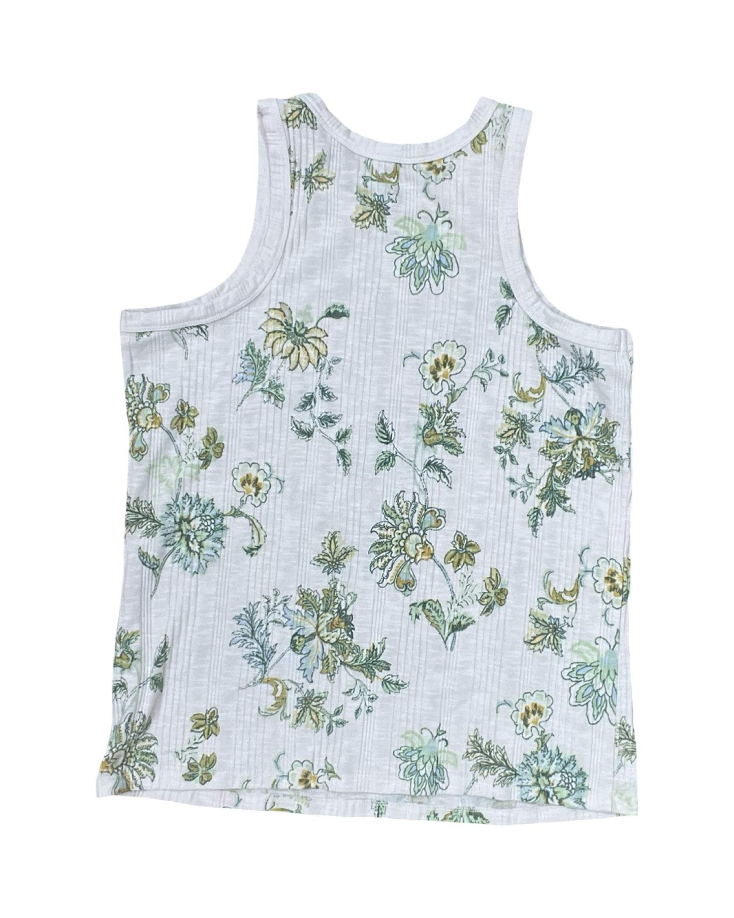 Top Sleeveless By Maurices In Cream & Green, Size:1X