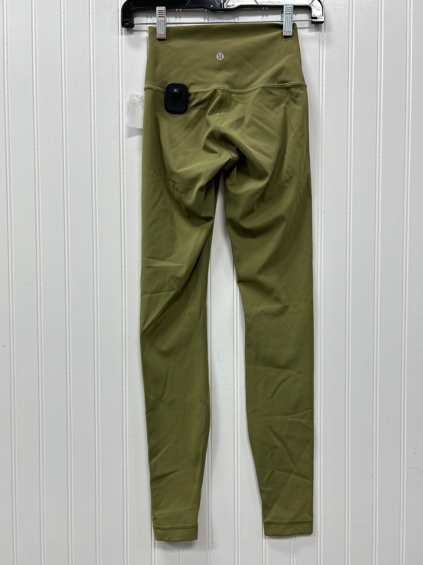 Athletic Leggings By Lululemon In Green, Size:2