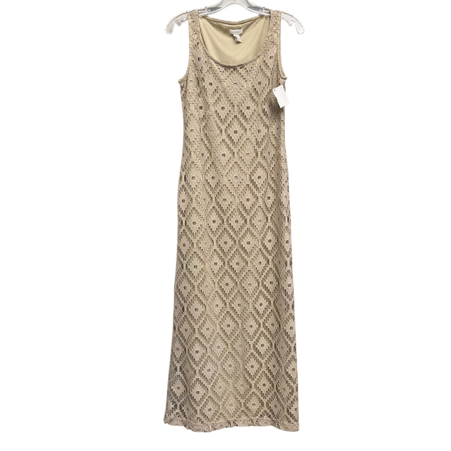 Dress Casual Maxi By Chicos In Tan, Size:S