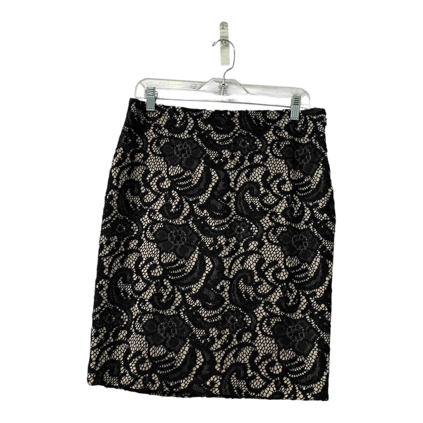 Skirt Mini & Short By Ann Taylor In Black & Tan, Size:8P