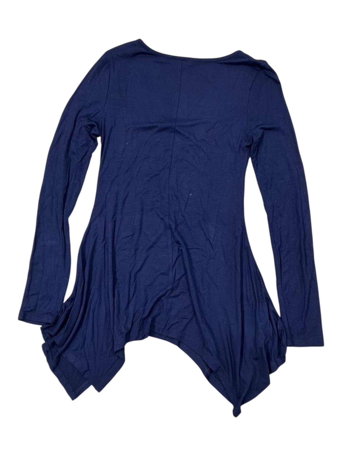 Tunic Ls By Zenana Outfitters In Blue, Size:S