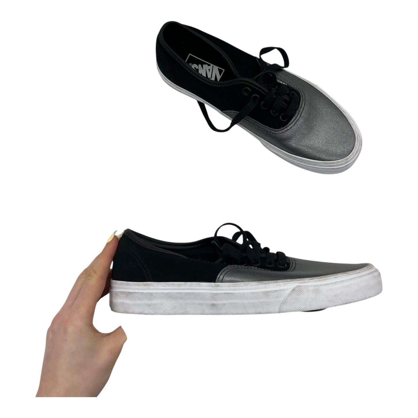 Shoes Sneakers By Vans In Black & Grey, Size:8.5