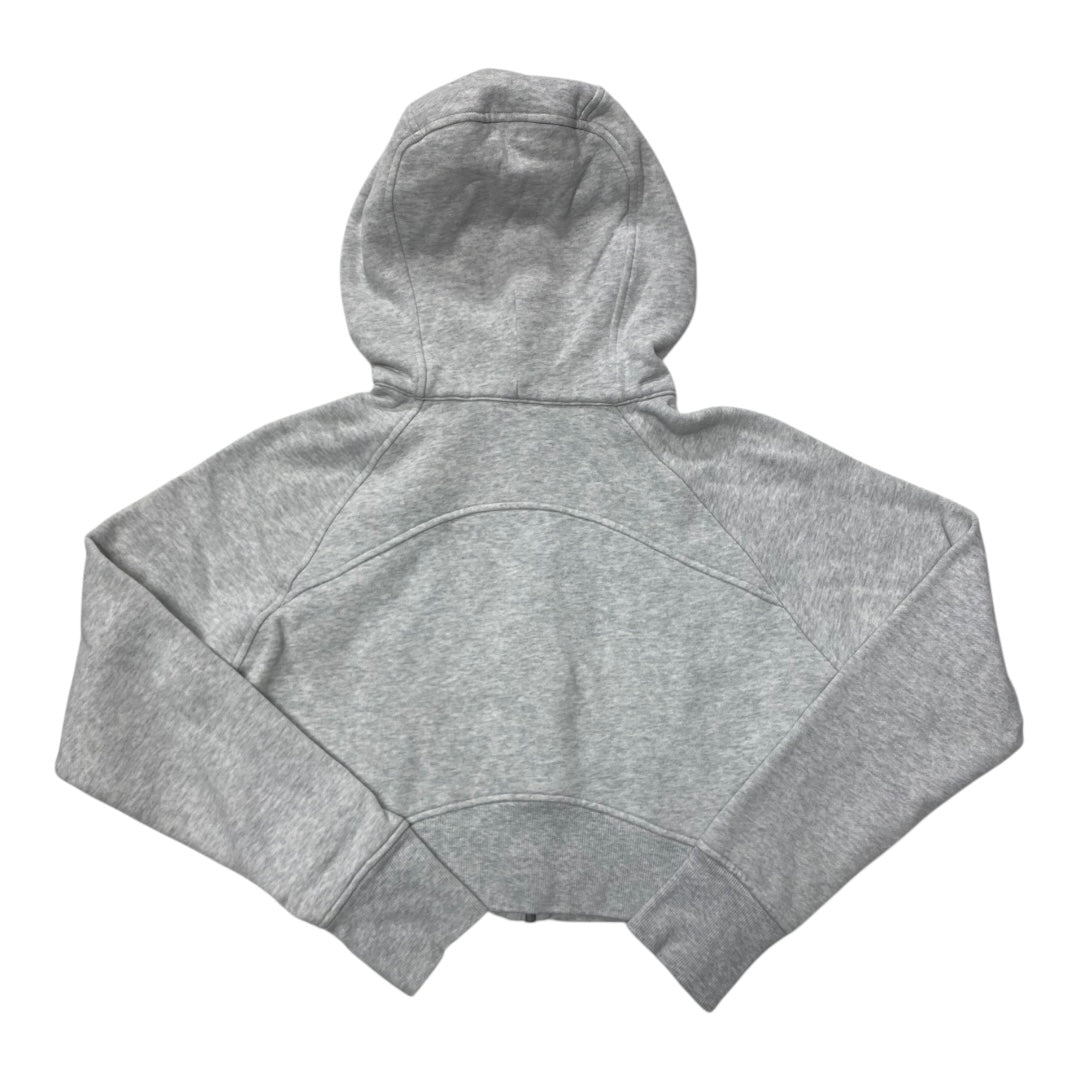 Athletic Sweatshirt Hoodie By Lululemon In Grey, Size:S