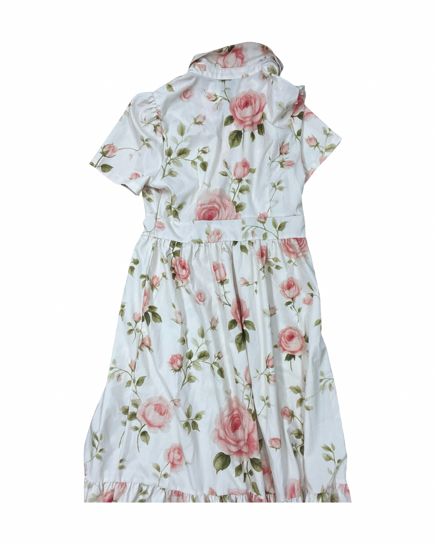 Dress Casual Maxi By Shein In Cream & Pink, Size:M