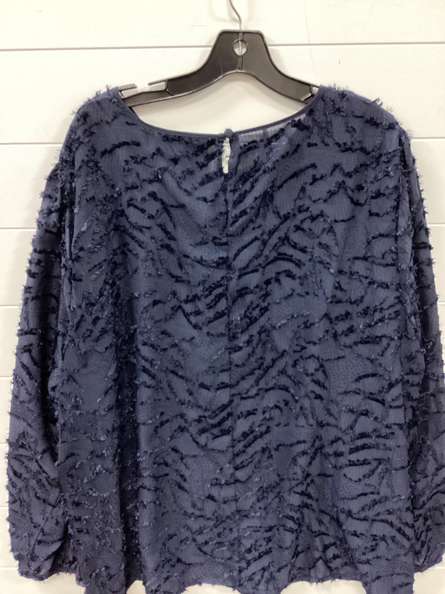 Top Ls By Lane Bryant In Navy, Size:3X