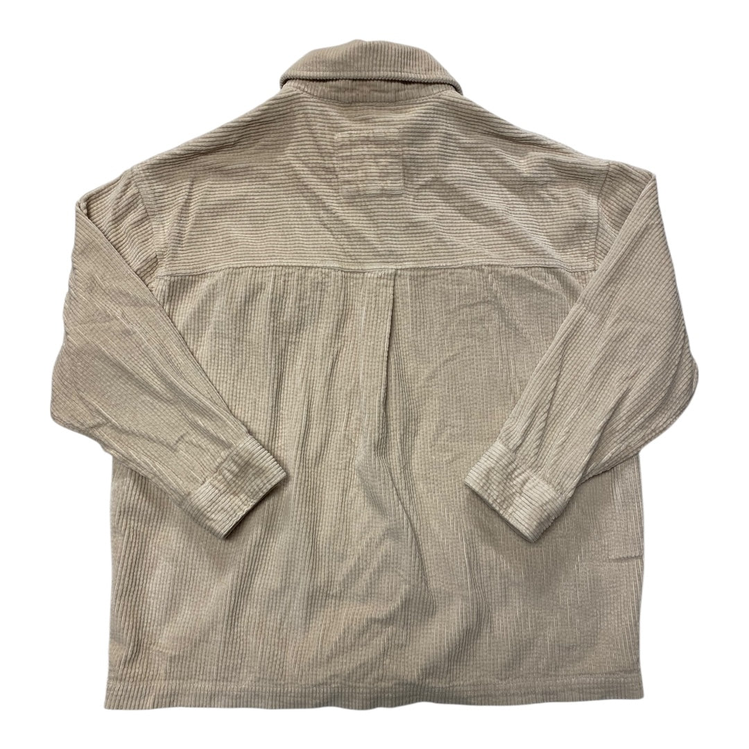 Jacket Shirt By Aerie In Cream, Size:L
