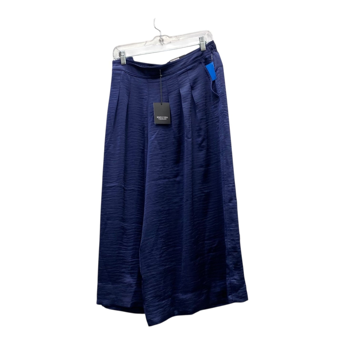 Pants Cropped By Simply Vera In Blue, Size:16