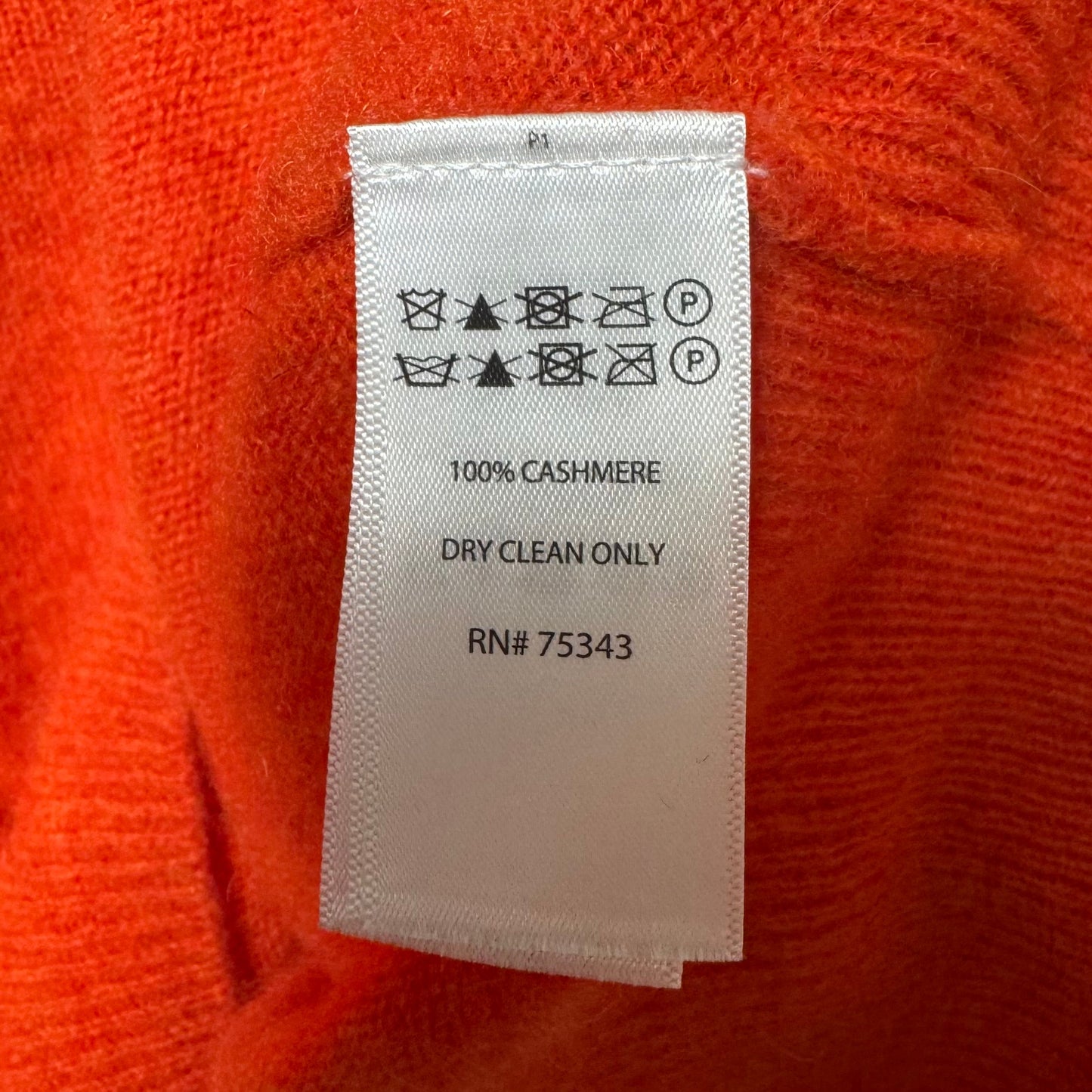 Sweater Cashmere By London Kaye In Orange, Size: L