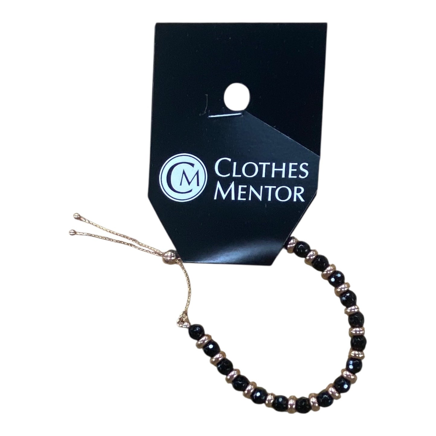 Bracelet Beaded In Black & Gold