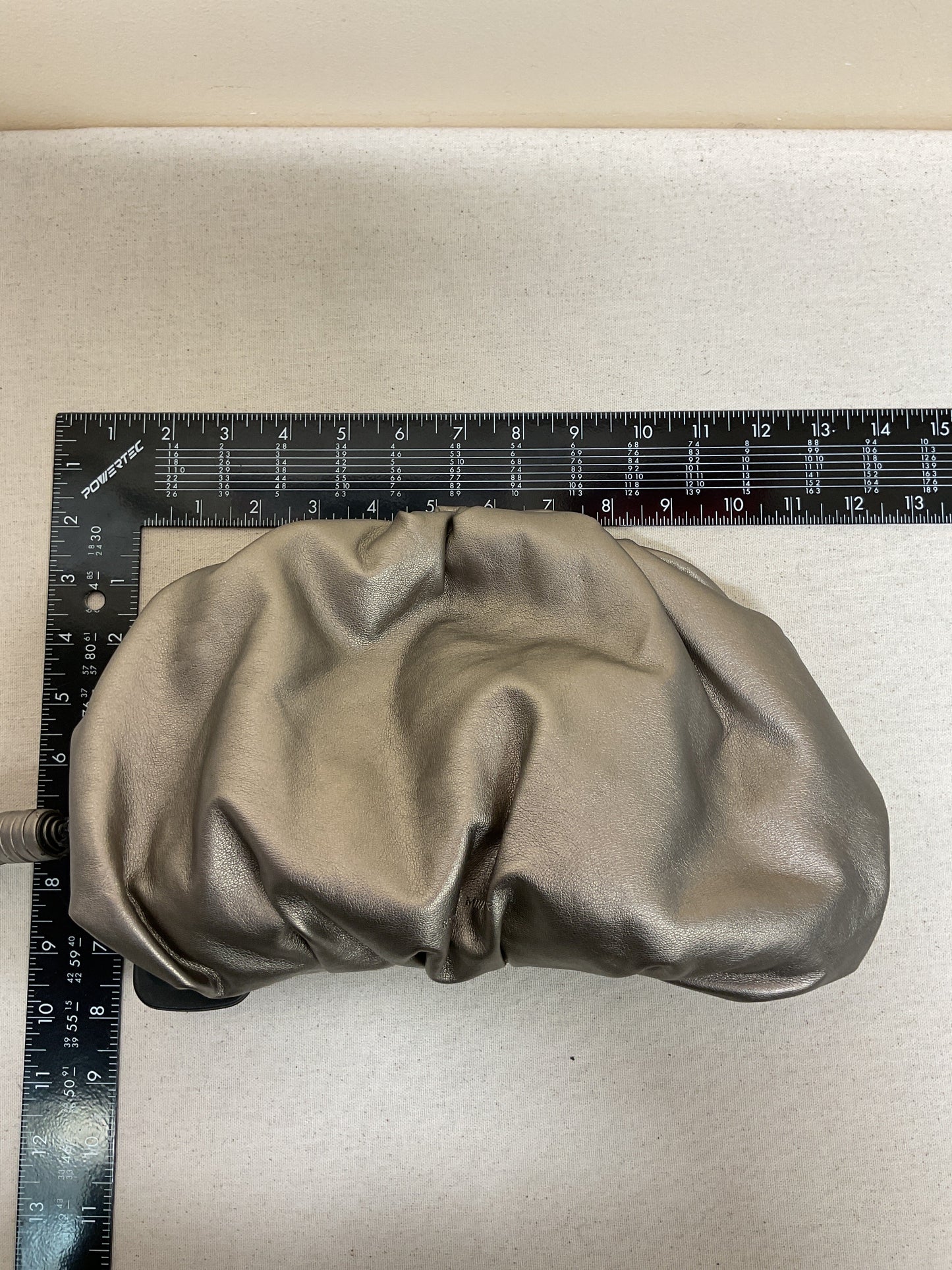 Clutch Designer By Rebecca Minkoff In Silver, Size:Medium