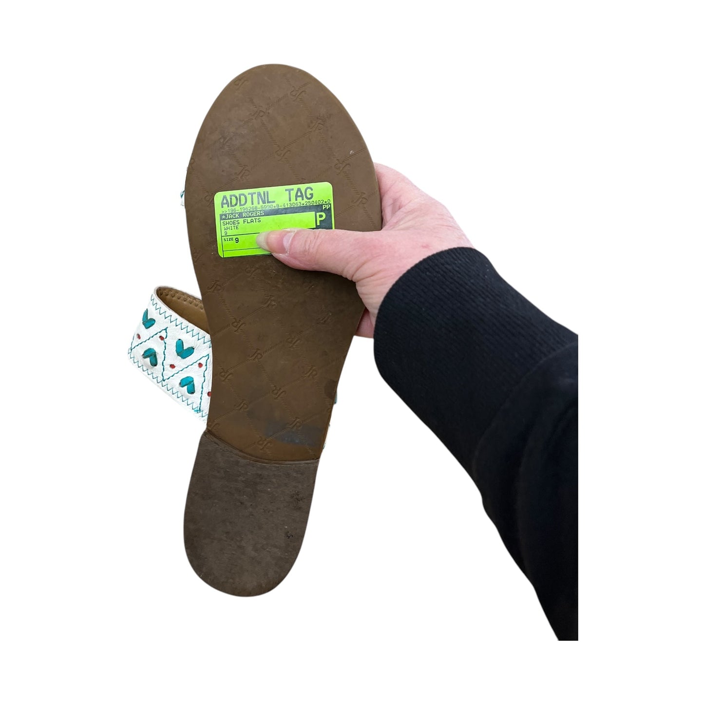 Shoes Flats By Jack Rogers In White, Size:9