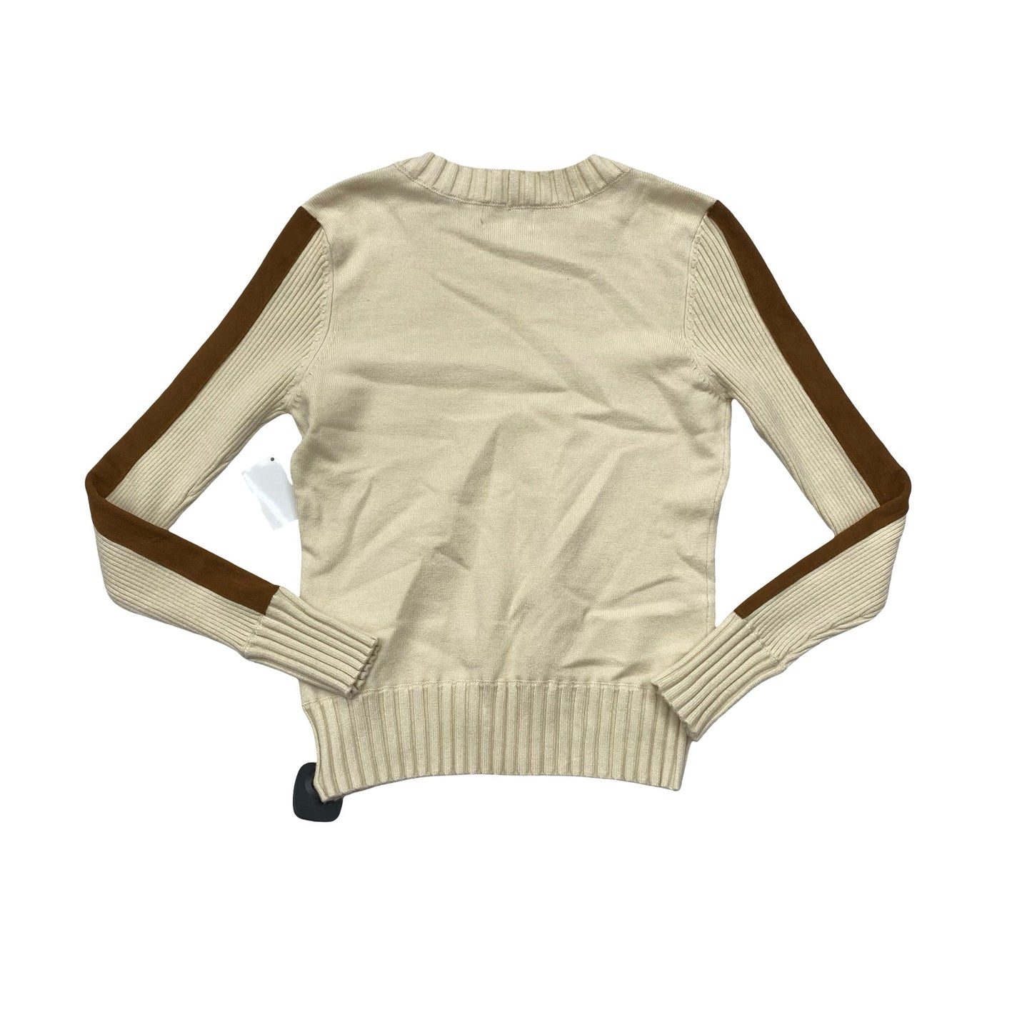 Sweater By Evereve In Brown & Cream, Size:Xs