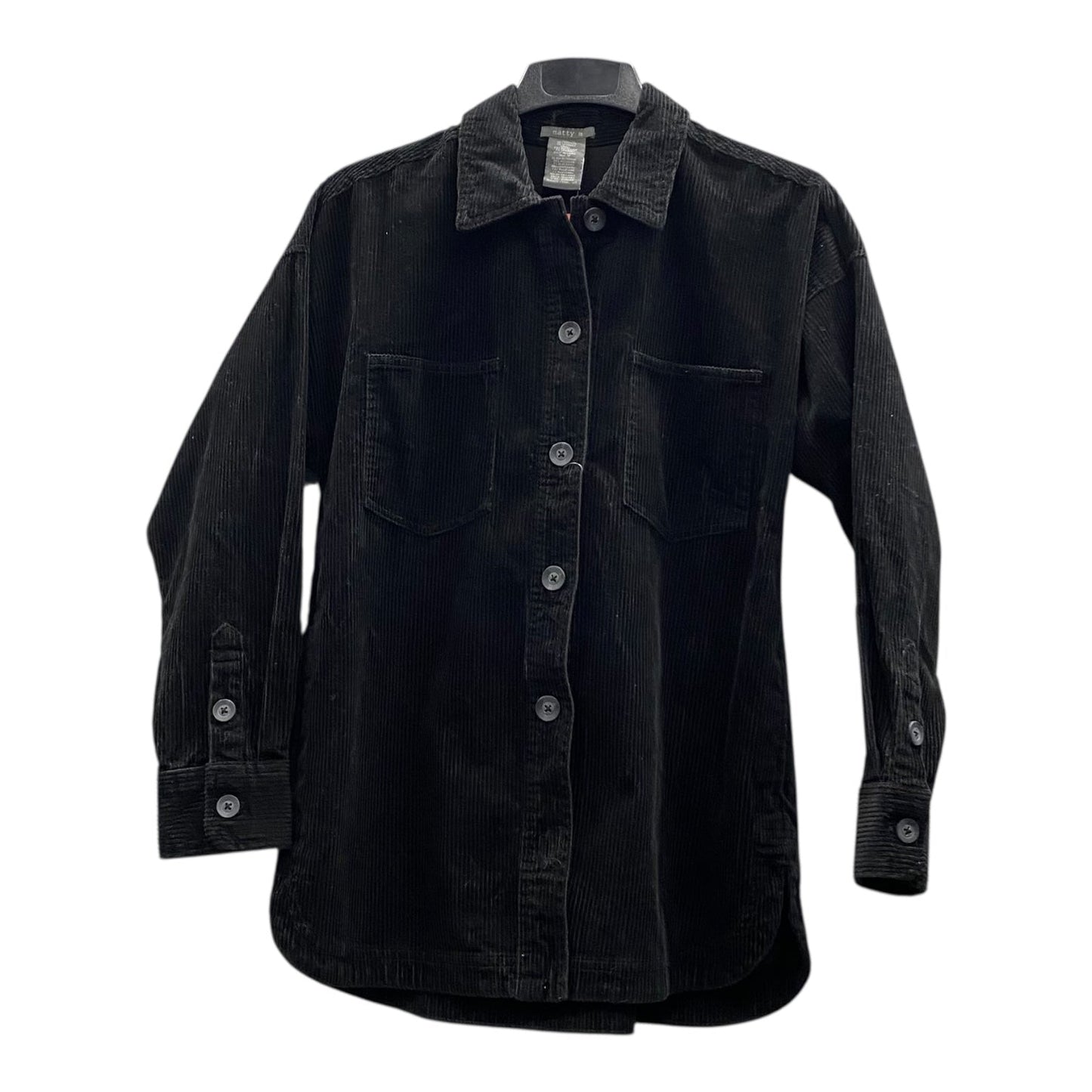Jacket Shirt By Matty M In Black, Size:M