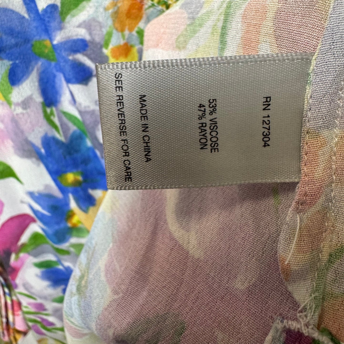 Spring Time Top Long Sleeve By John Mark In Floral Print, Size: L
