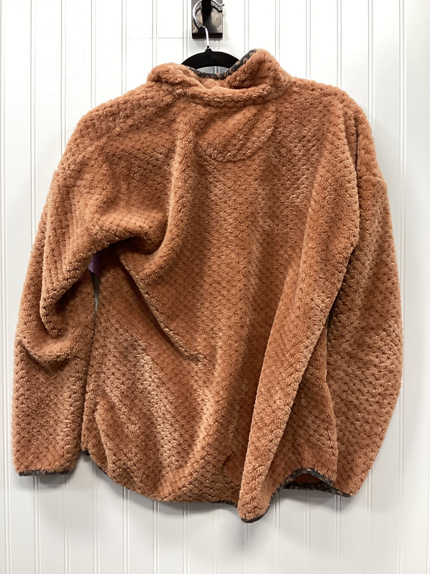 Jacket Fleece By Simply Southern In Orange, Size:S