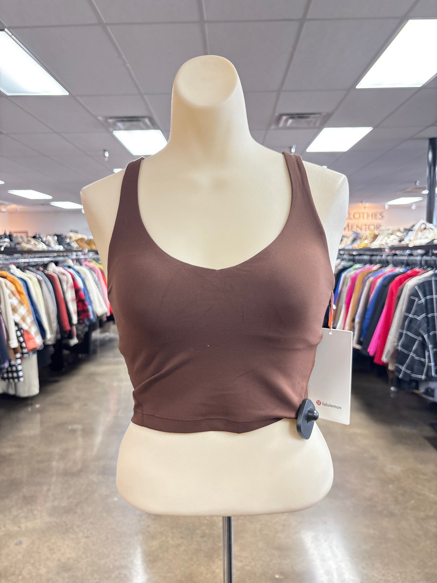 Athletic Tank Top By Lululemon In Brown, Size:4