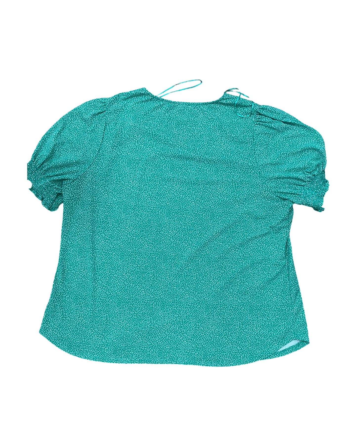 Top Ss By Adrianna Papell In Green & White, Size:2X