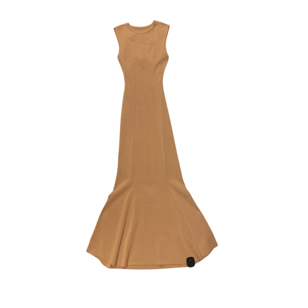 Dress Party Long By Express In Tan, Size:S