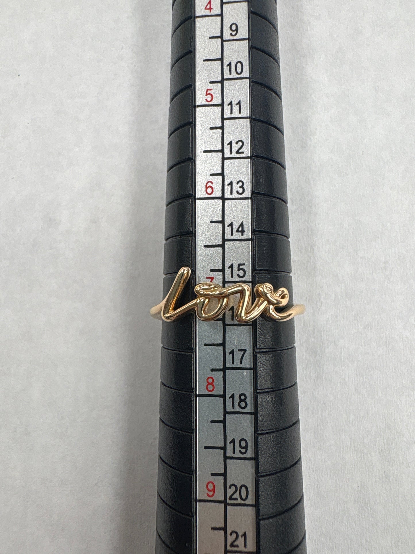 Tiffany & Company Paloma's Graffiti 18k LOVE Luxury Ring, Size: 7