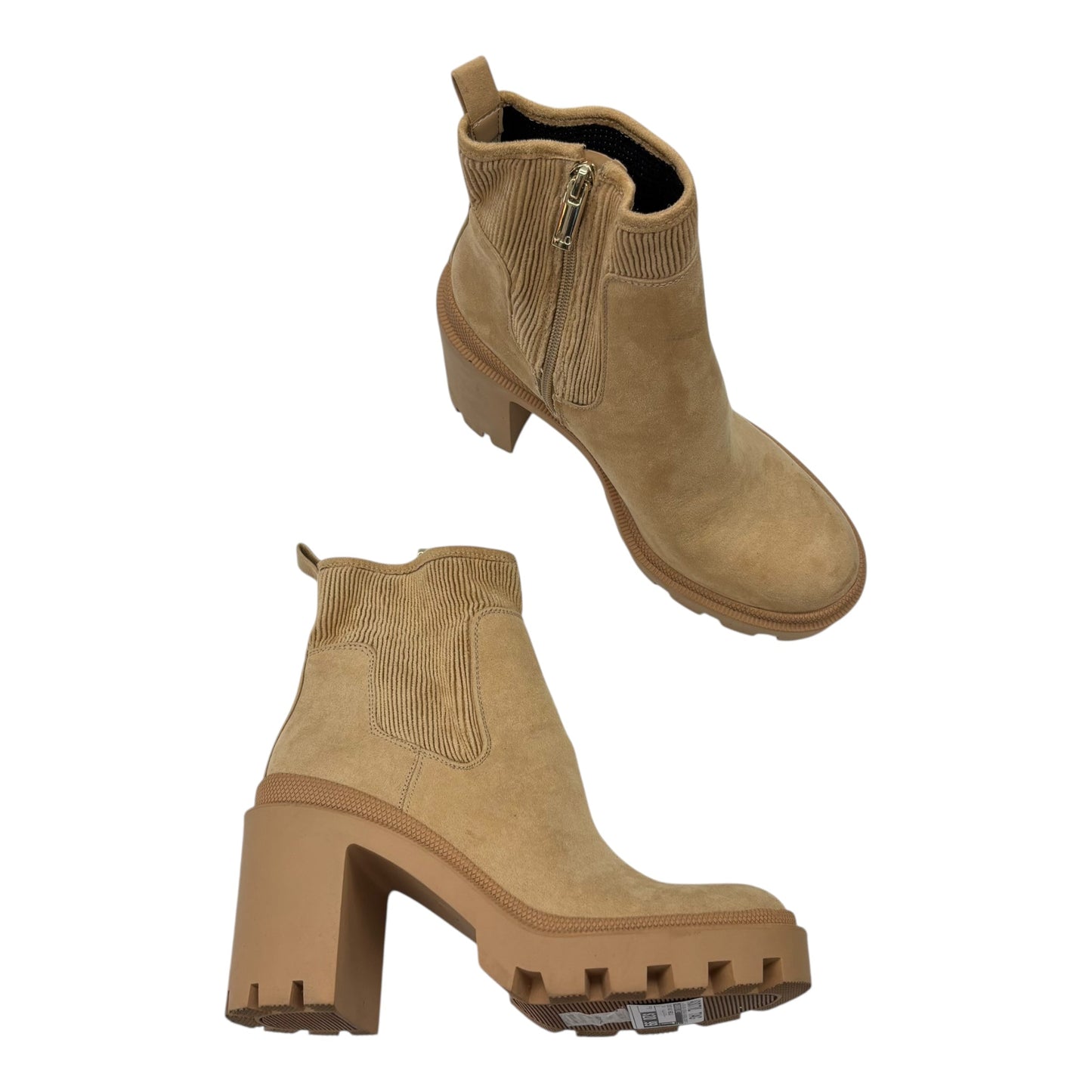 Boots Ankle Heels By Jennifer Lopez In Tan, Size:8