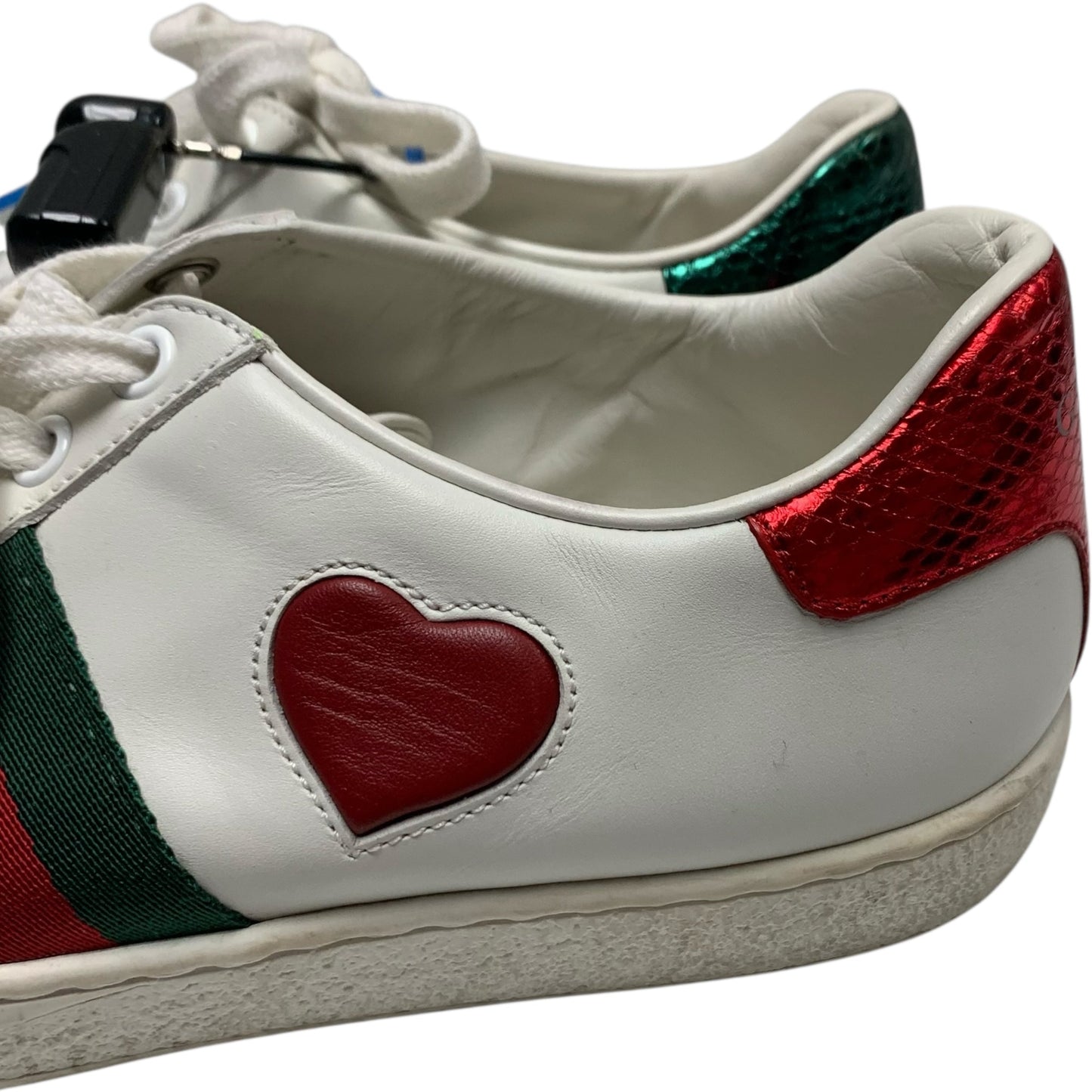 Shoes Luxury Designer By Gucci In White, Size: 7